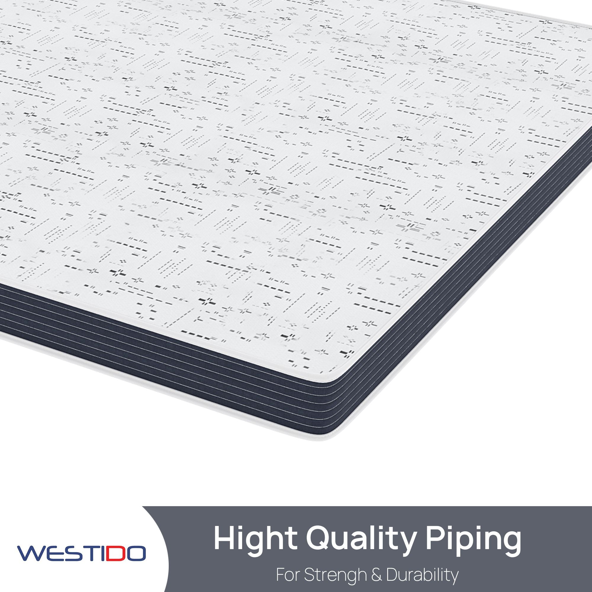WESTIDO Fle 6 inch King High Resilience (HR) Foam Mattress (L x W: 70 inch x 72 inch)