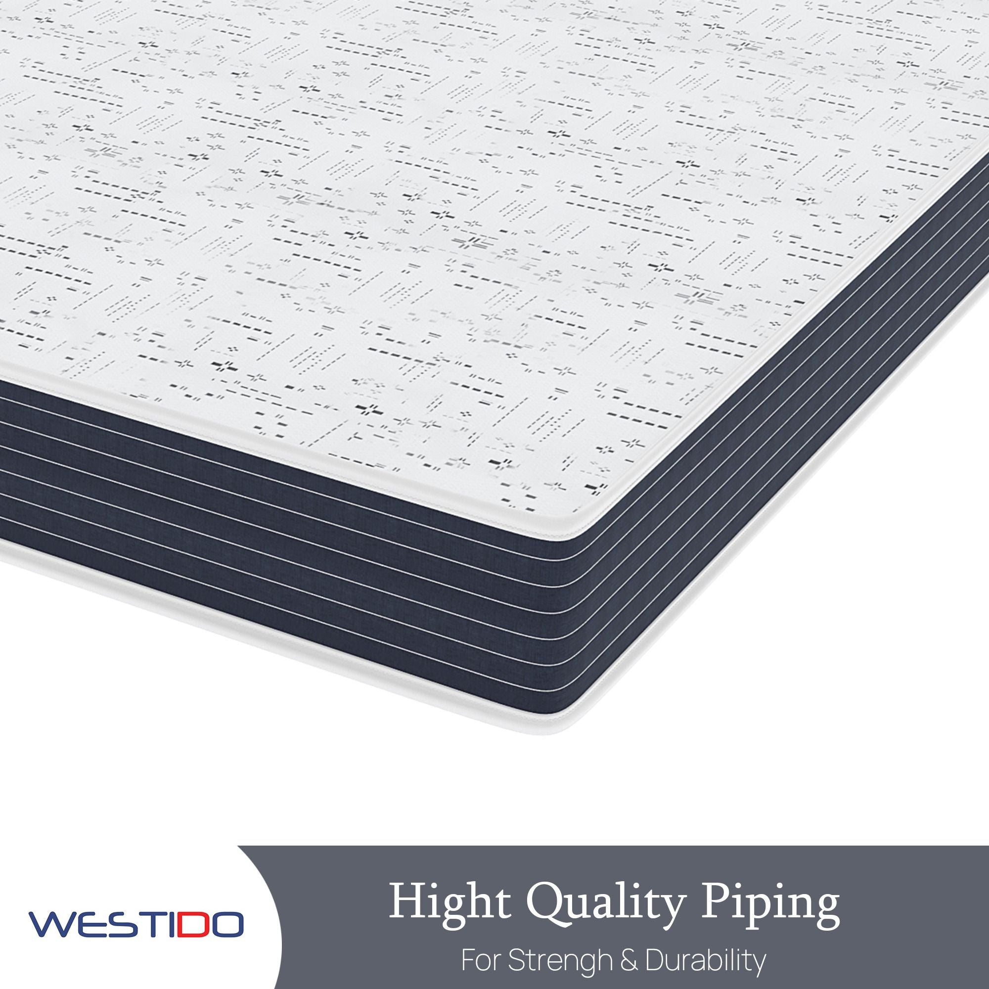 WESTIDO RehabRest 10 inch King Memory Foam Mattress (L x W: 70 inch x 75 inch)