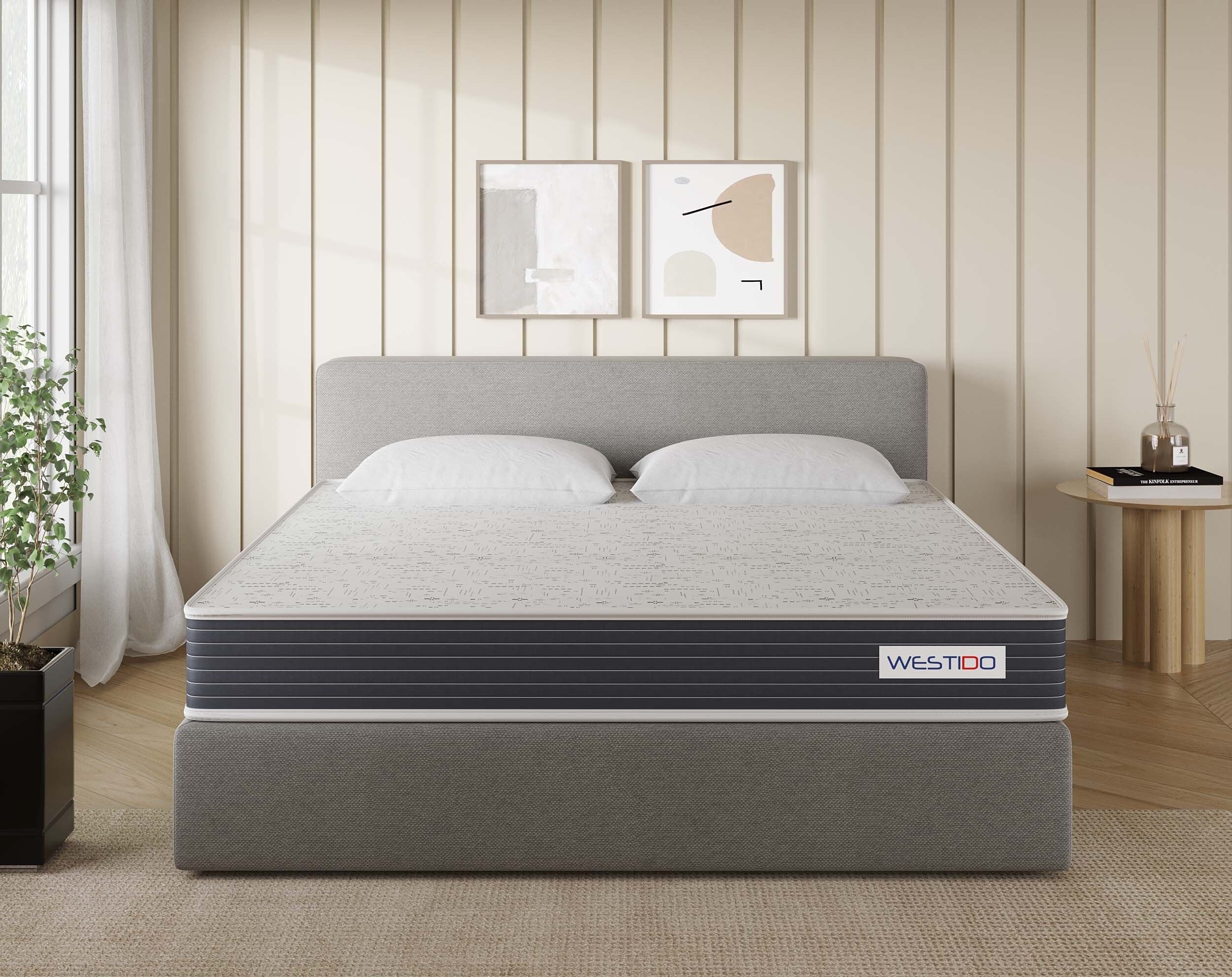 WESTIDO SwitchSleep 10 inch King High Resilience (HR) Foam Mattress (L x W: 72 inch x 82 inch)