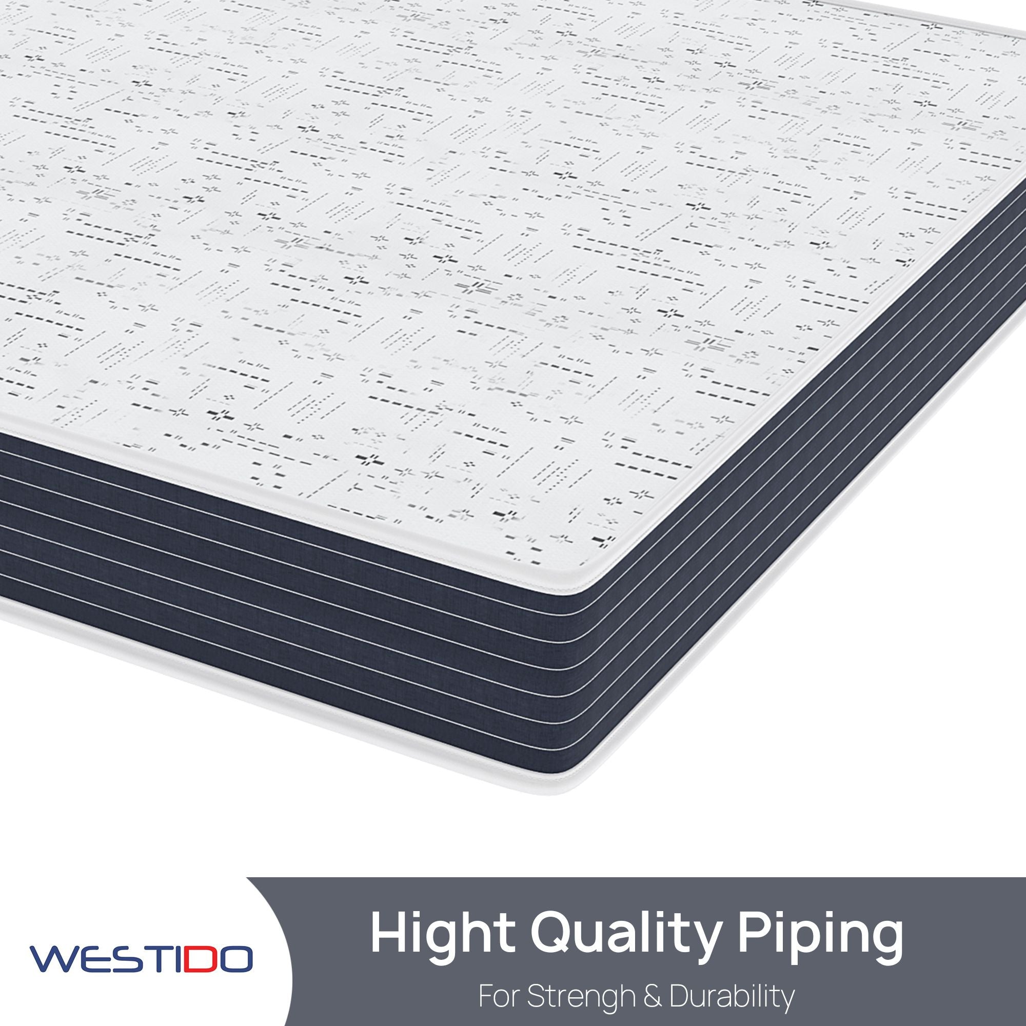 WESTIDO FlexiFlip 10 inch Queen High Resilience (HR) Foam Mattress (L x W: 60 inch x 75 inch)