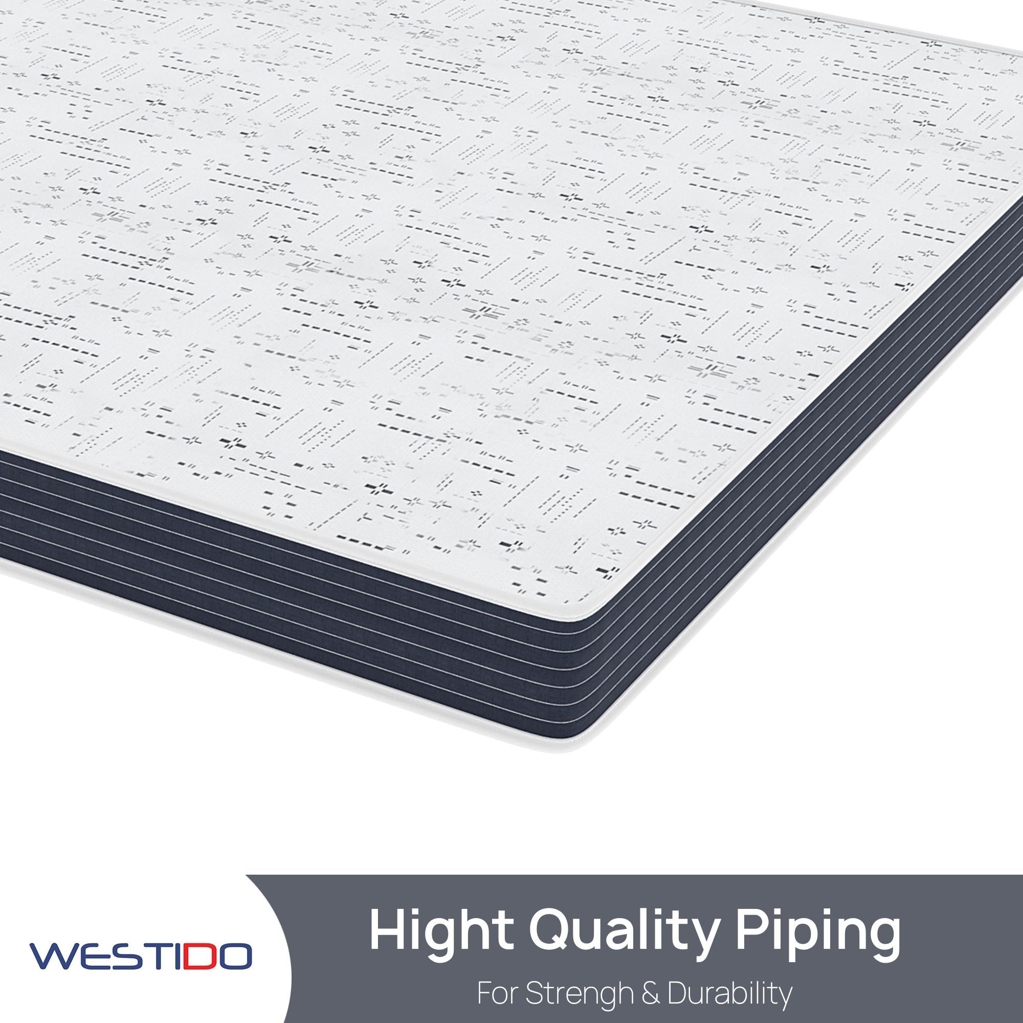 WESTIDO SteadySupport 8 inch Queen High Resilience (HR) Foam Mattress (L x W: 60 inch x 78 inch)