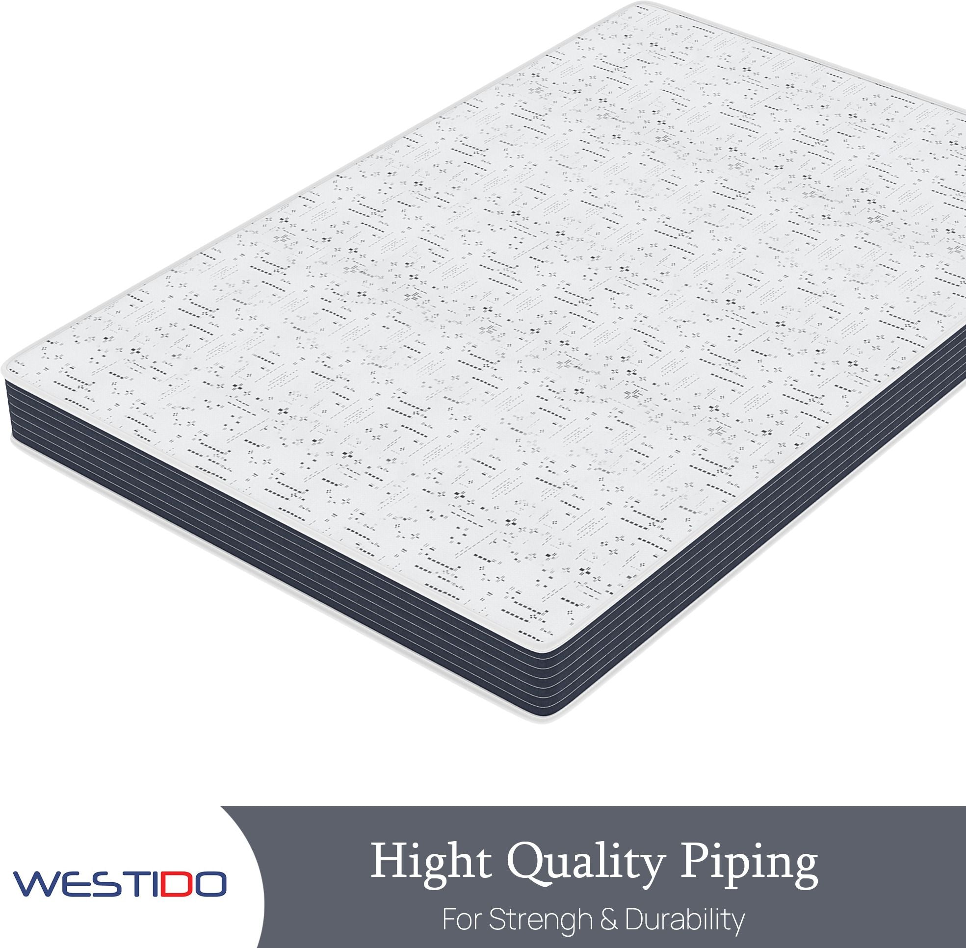 WESTIDO FlexiFlip 8 inch Single High Resilience (HR) Foam Mattress (L x W: 72 inch x 30 inch)