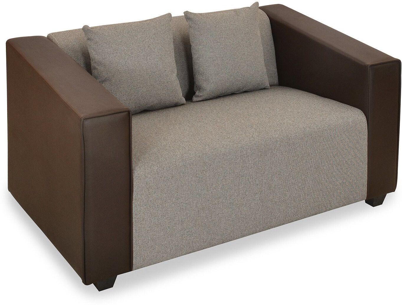 WESTIDO Gellite Fabric 2 Seater  Sofa (Finish Color - Cream Brown, DIY(Do-It-Yourself))