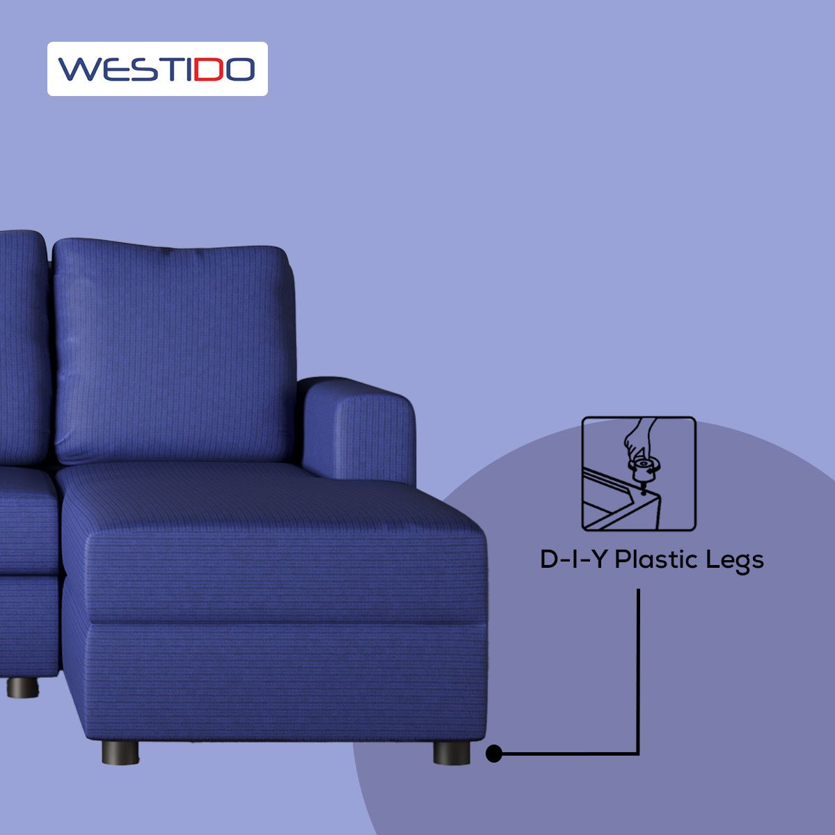 Westido Modern 3 + 1 + 1 Sofa (Cream Brown)