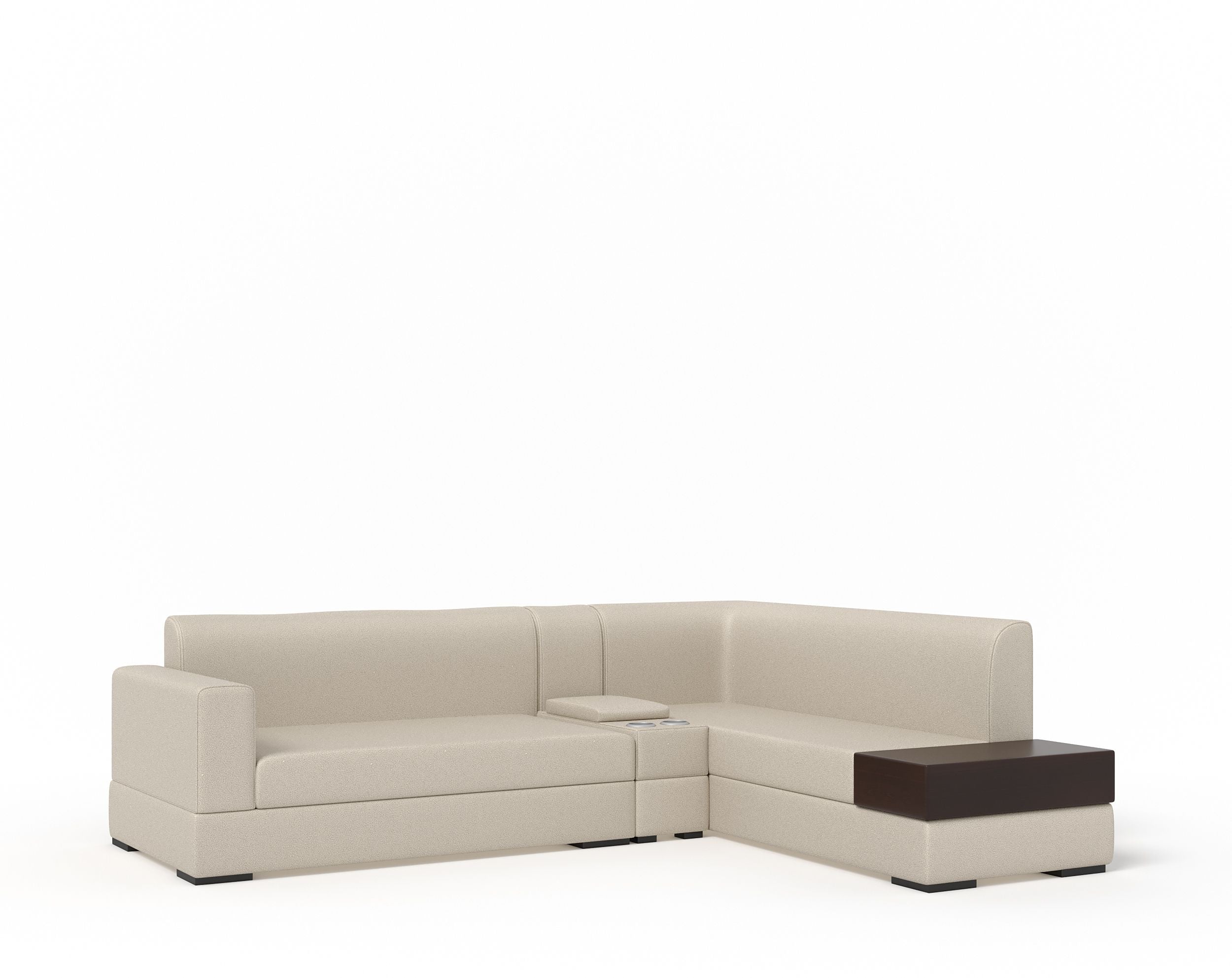 WESTIDO Leatherette 6 Seater  Sofa (Finish Color - CREAM, DIY(Do-It-Yourself))
