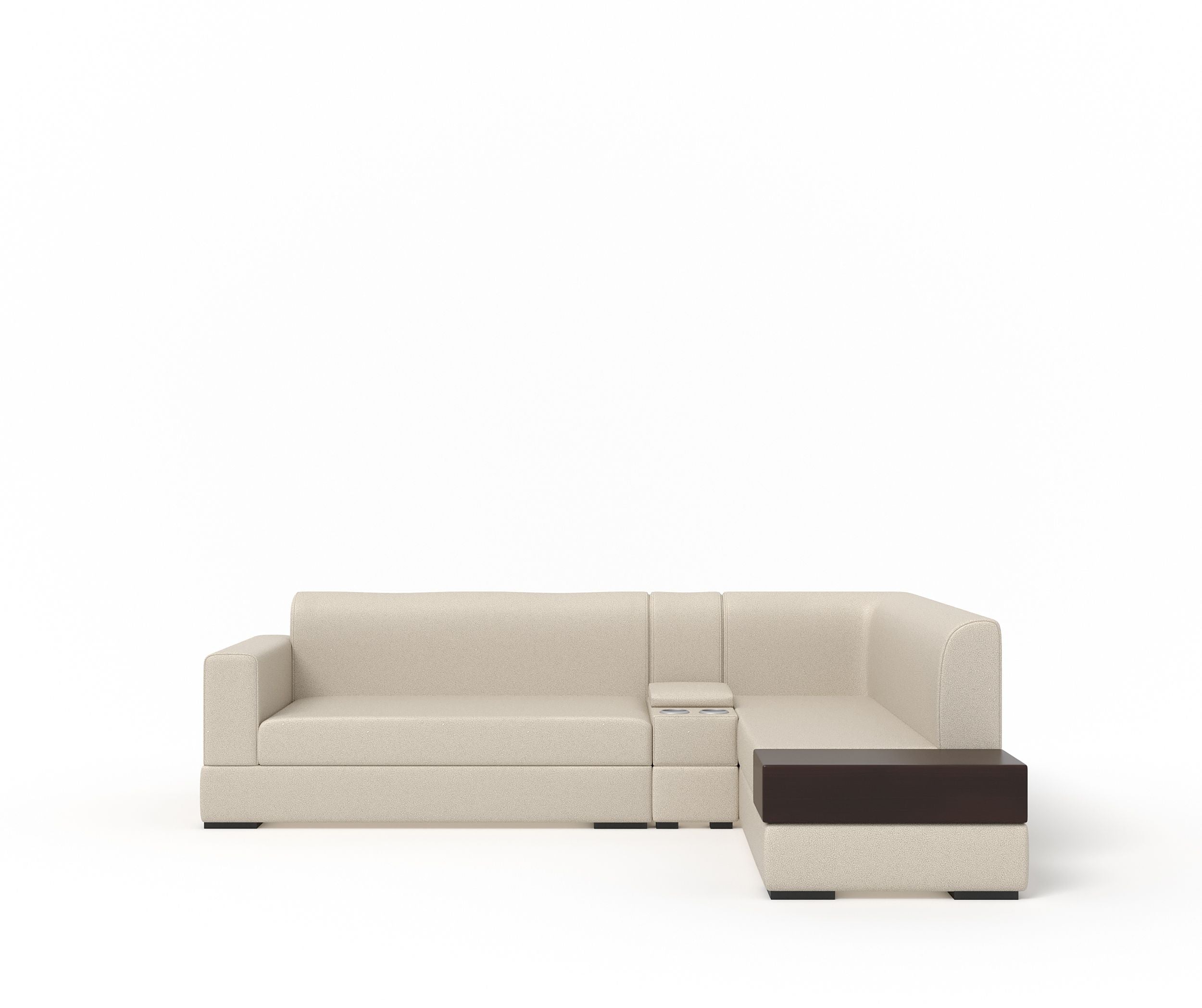 WESTIDO Leatherette 6 Seater  Sofa (Finish Color - CREAM, DIY(Do-It-Yourself))