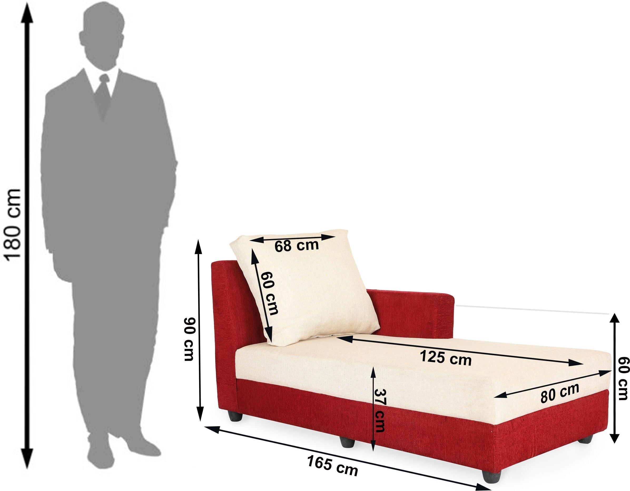 Cream Brown 3 + 1 + 1 Sofa by Westido