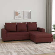 WESTIDO Amrind Fabric 5 Seater  Sofa (Finish Color - Brown, DIY(Do-It-Yourself))