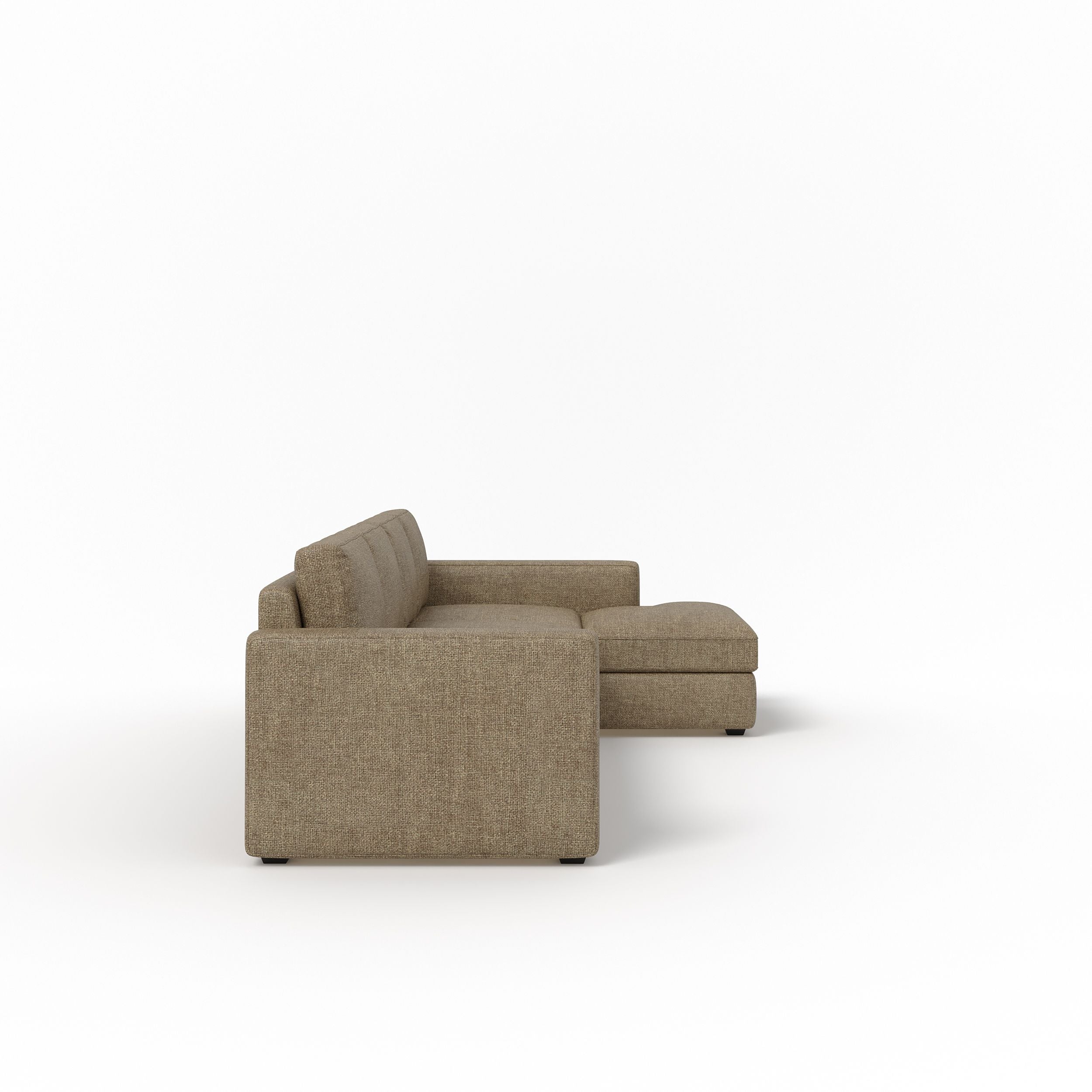 WESTIDO Fabric 6 Seater  Sofa (Finish Color - BROWN, DIY(Do-It-Yourself))