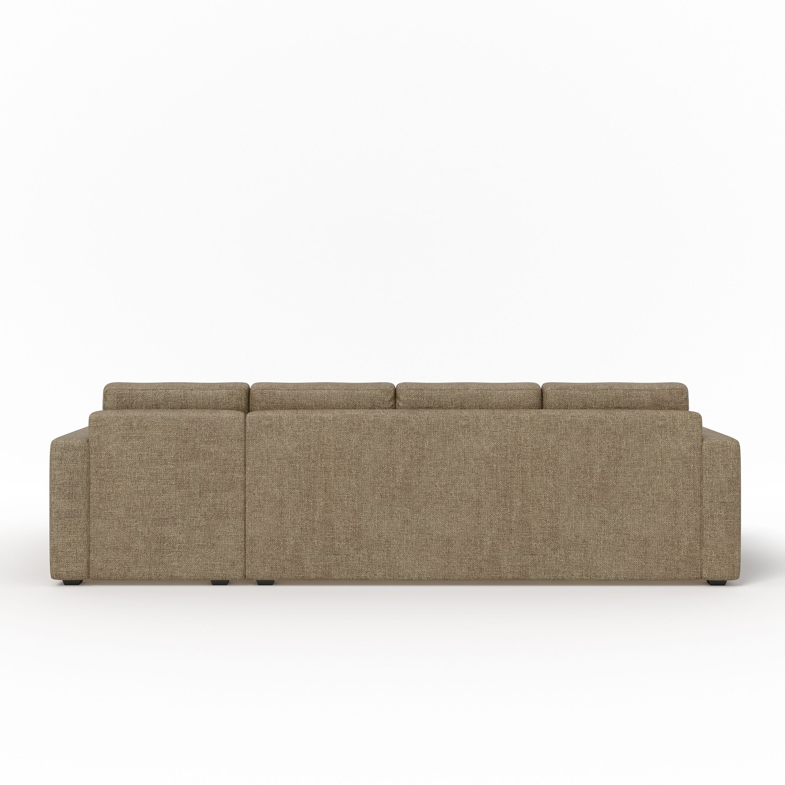 WESTIDO Fabric 6 Seater  Sofa (Finish Color - BROWN, DIY(Do-It-Yourself))