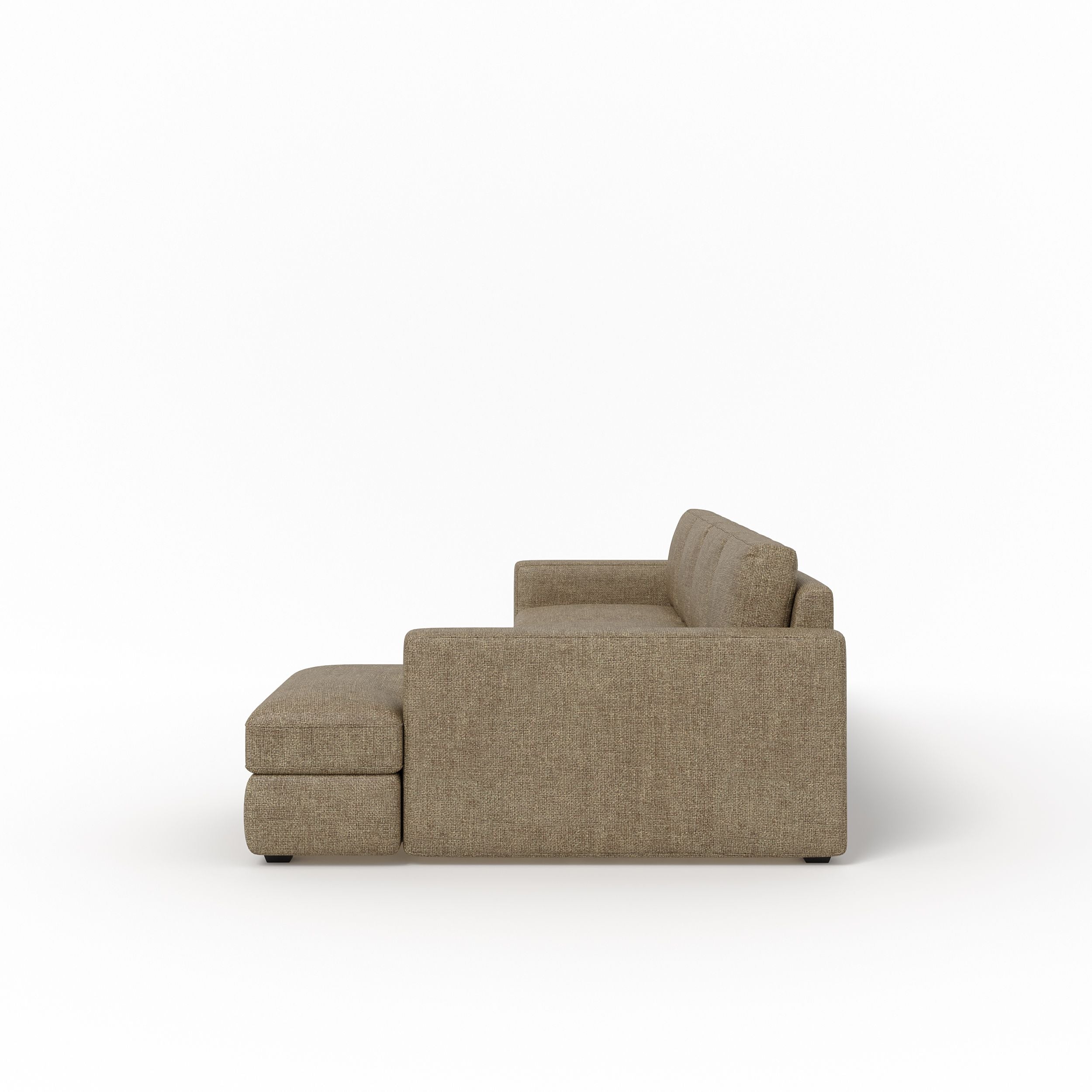 WESTIDO Fabric 6 Seater  Sofa (Finish Color - BROWN, DIY(Do-It-Yourself))
