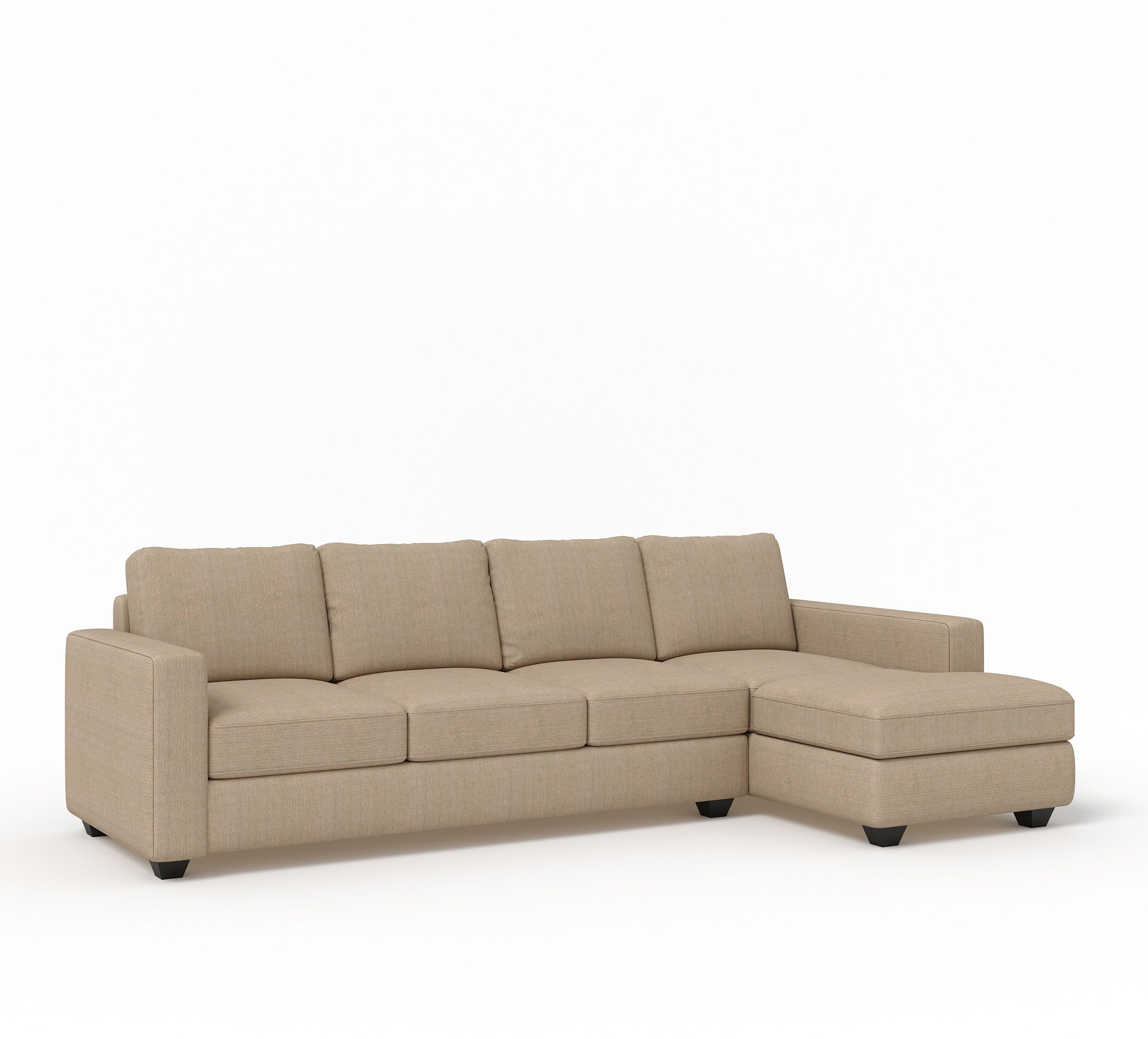 Cream Brown Upholstered 3 + 1 + 1 Sofa by Westido