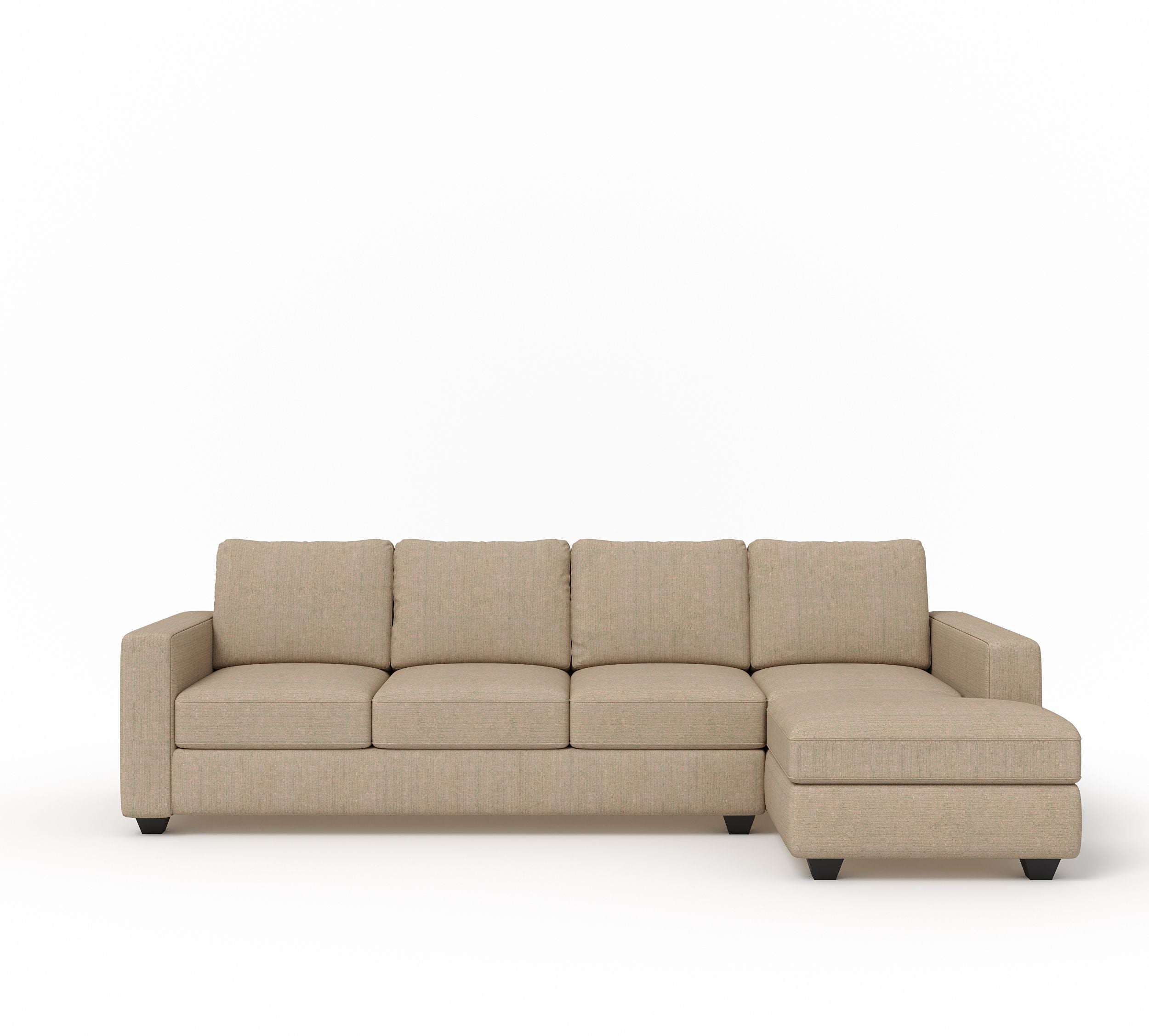 Cream Brown Upholstered 3 + 1 + 1 Sofa by Westido