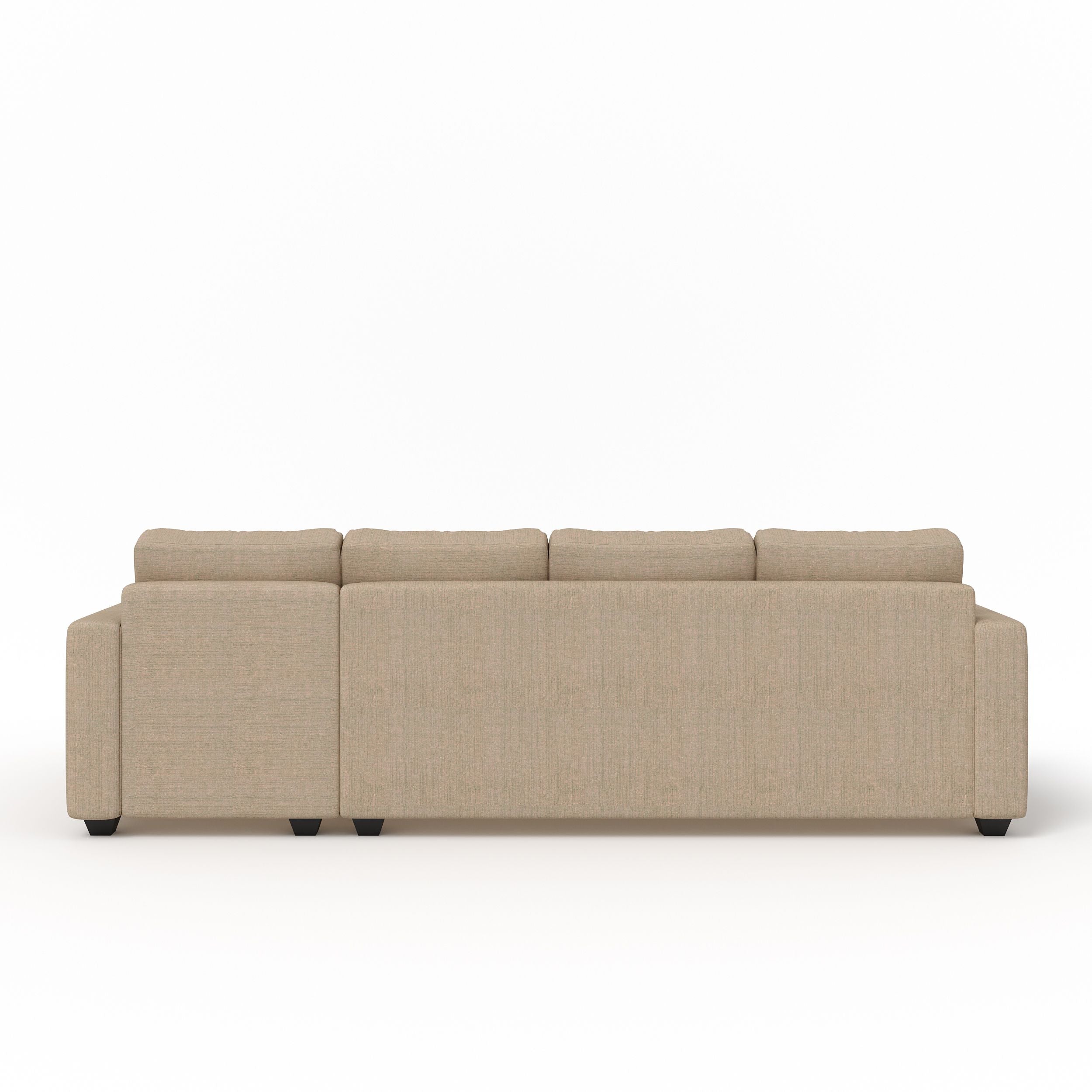 Cream Brown Upholstered 3 + 1 + 1 Sofa by Westido