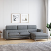 WESTIDO Fabric 5 Seater  Sofa (Finish Color - GREY, DIY(Do-It-Yourself))