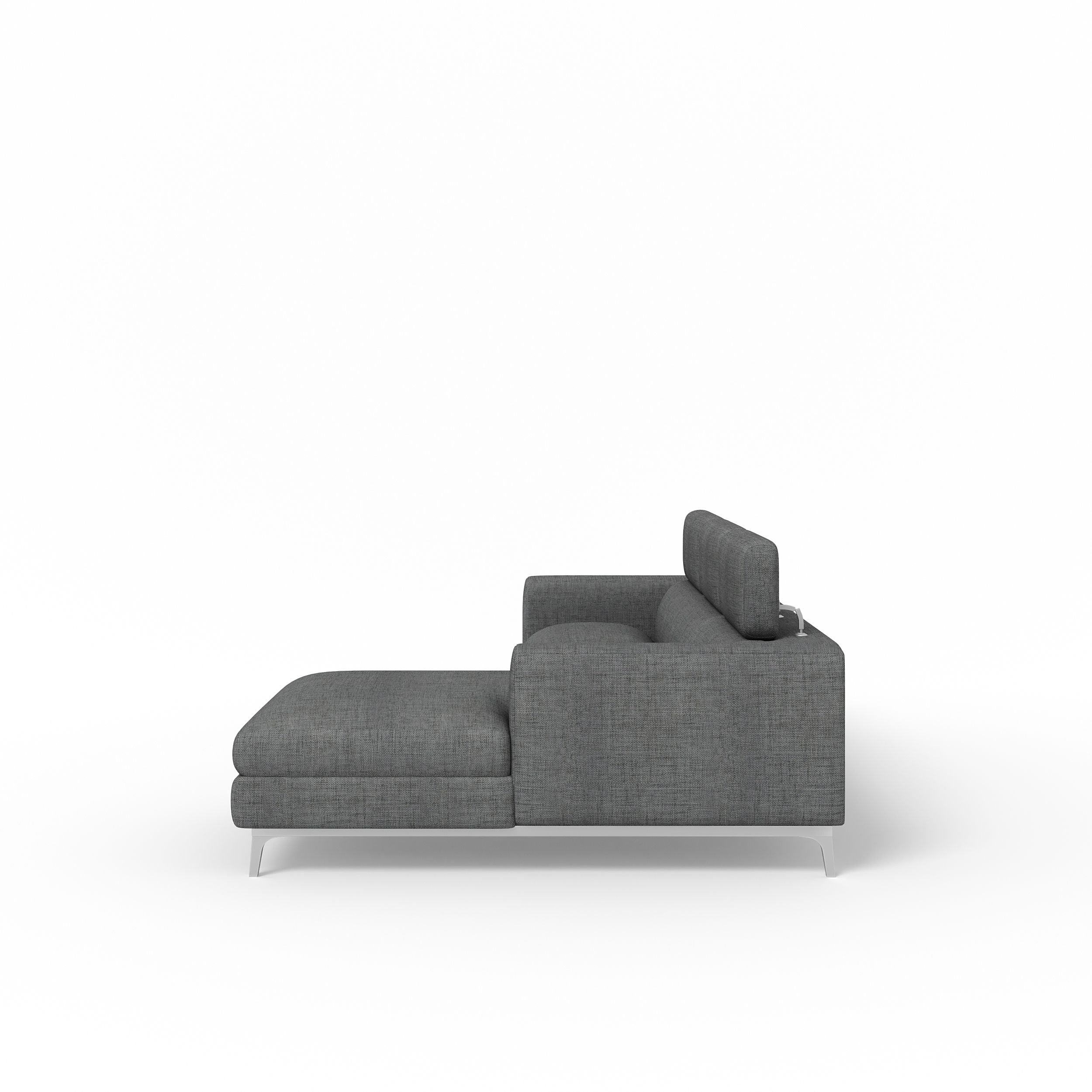 WESTIDO Fabric 5 Seater  Sofa (Finish Color - GREY, DIY(Do-It-Yourself))