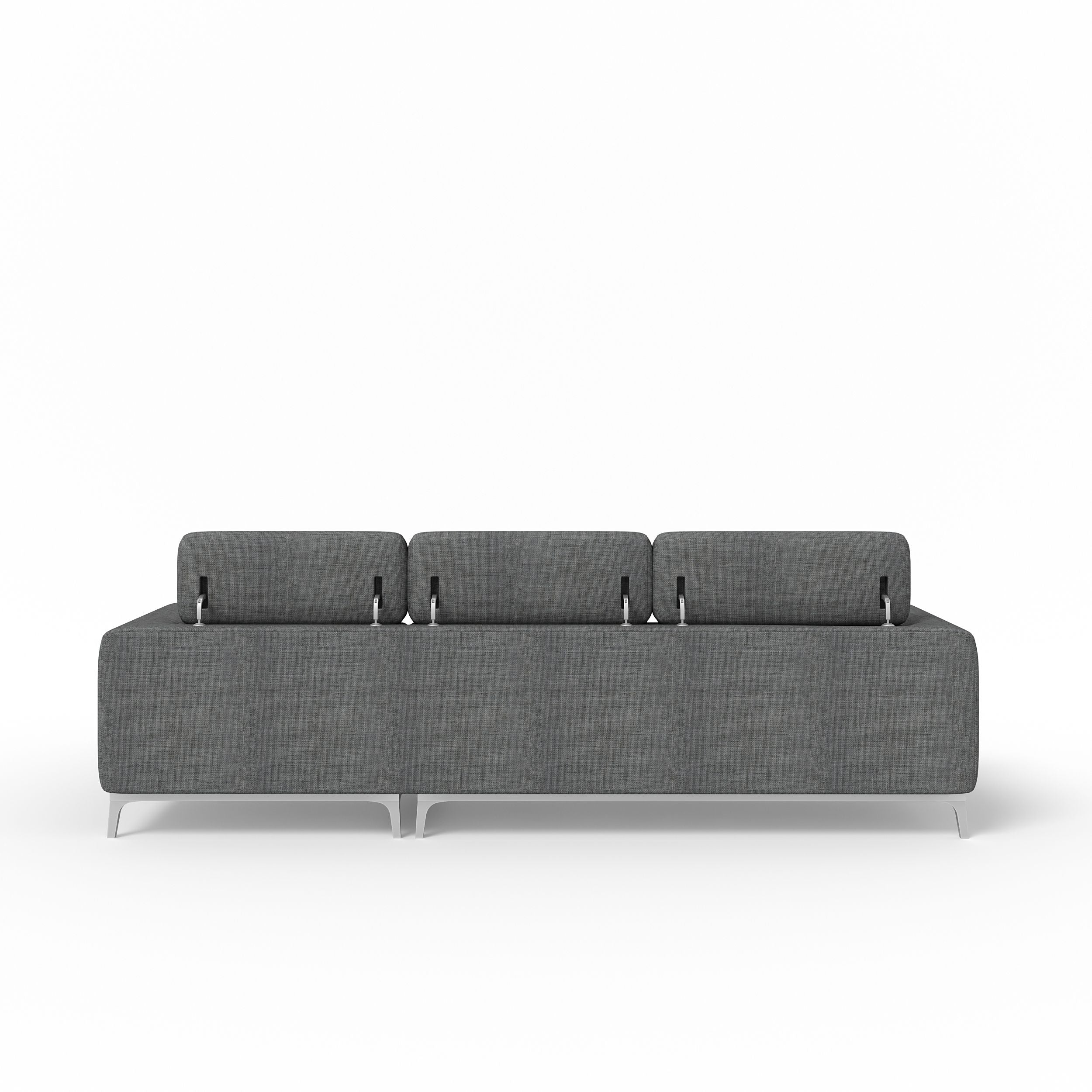 WESTIDO Fabric 5 Seater  Sofa (Finish Color - GREY, DIY(Do-It-Yourself))