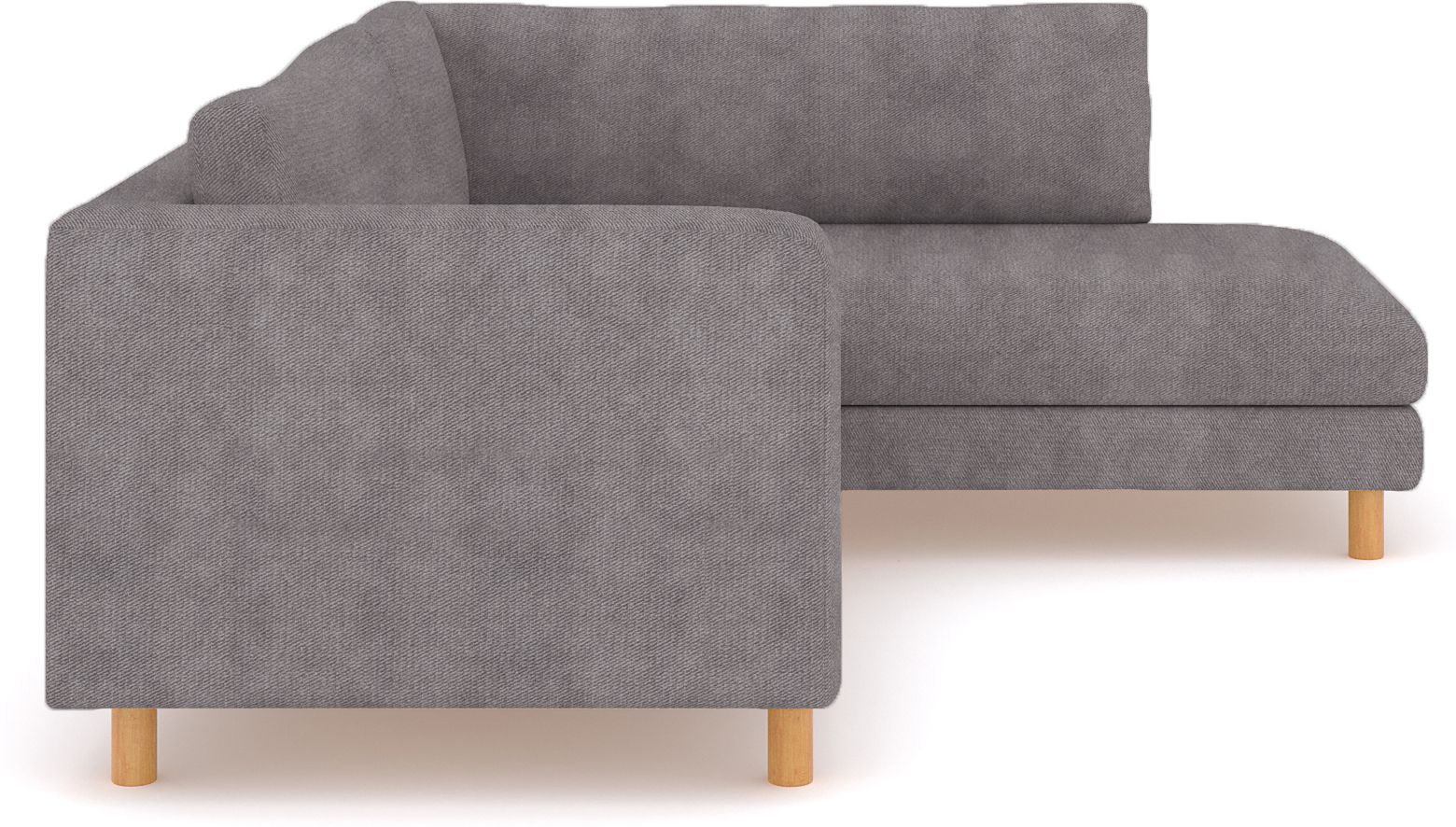 WESTIDO Fabric 6 Seater  Sofa (Finish Color - Ash Grey, DIY(Do-It-Yourself))
