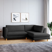 WESTIDO Emaar Majestic Fabric 6 Seater  Sofa (Finish Color - Black, DIY(Do-It-Yourself))