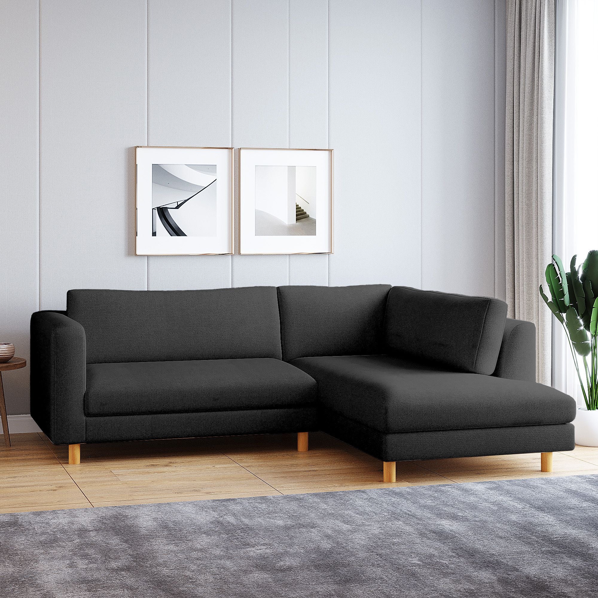 WESTIDO Emaar Majestic Fabric 6 Seater  Sofa (Finish Color - Black, DIY(Do-It-Yourself))