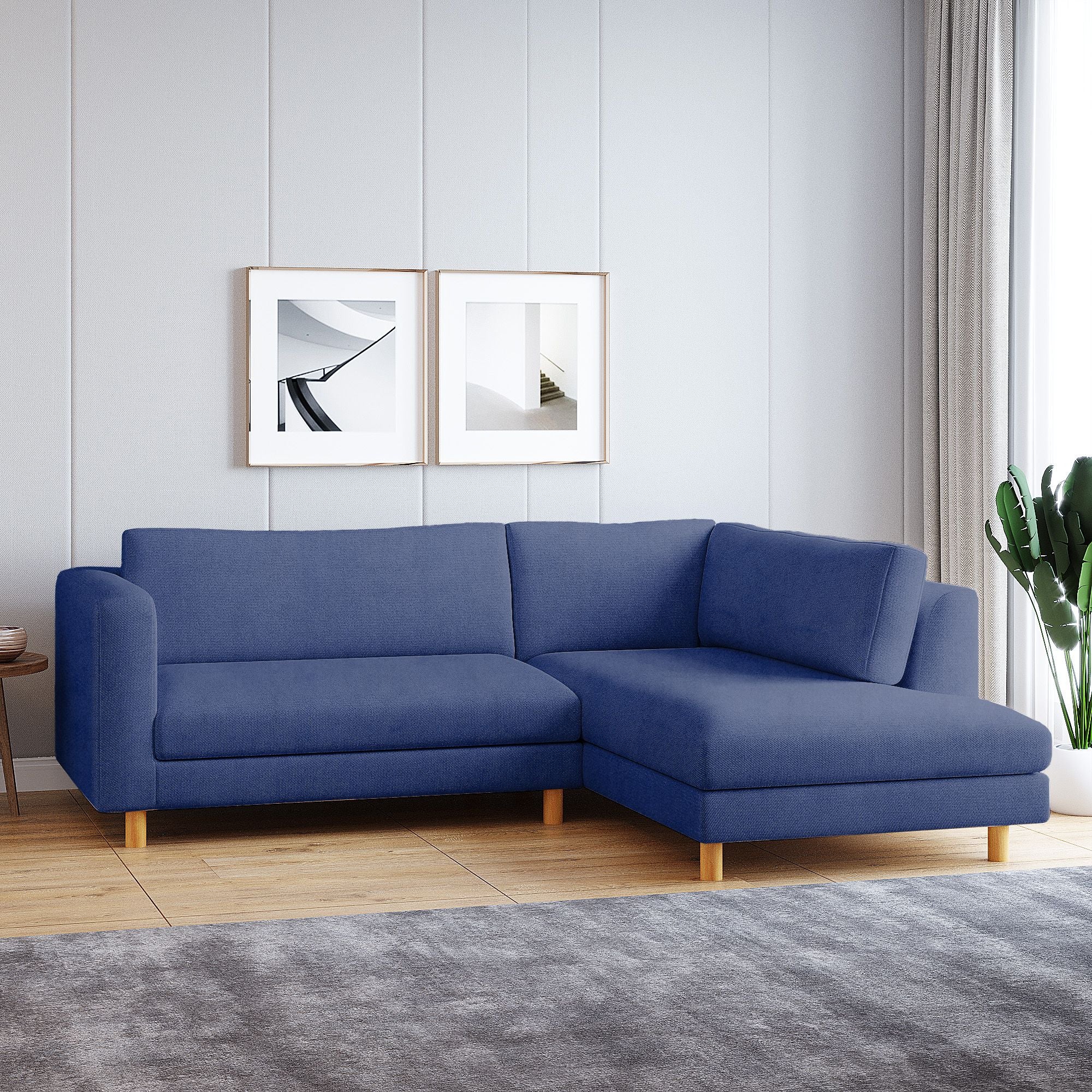 WESTIDO Emaar Majestic Fabric 6 Seater  Sofa (Finish Color - Blue, DIY(Do-It-Yourself))