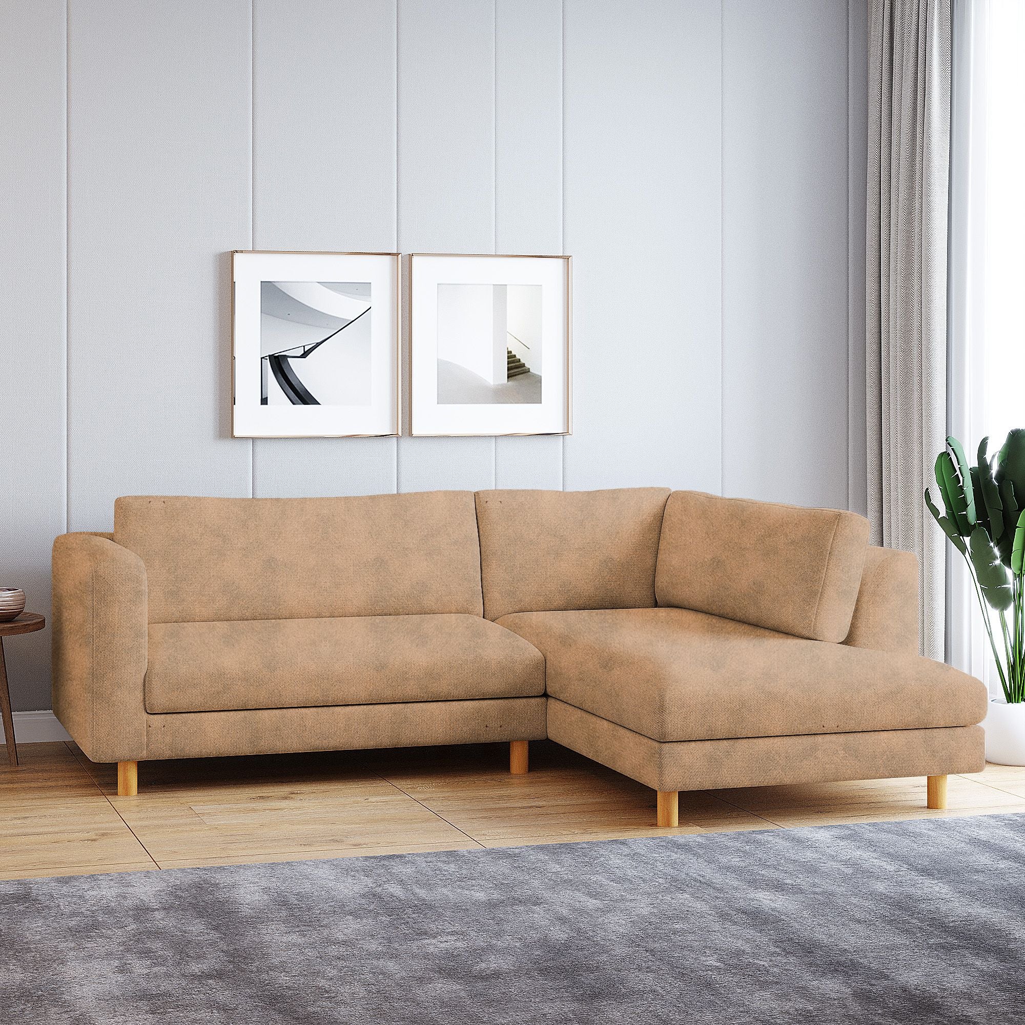 WESTIDO Emaar Majestic Fabric 6 Seater  Sofa (Finish Color - Cream, DIY(Do-It-Yourself))