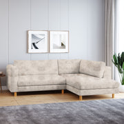WESTIDO Fabric 6 Seater  Sofa (Finish Color - Light Beige, DIY(Do-It-Yourself))
