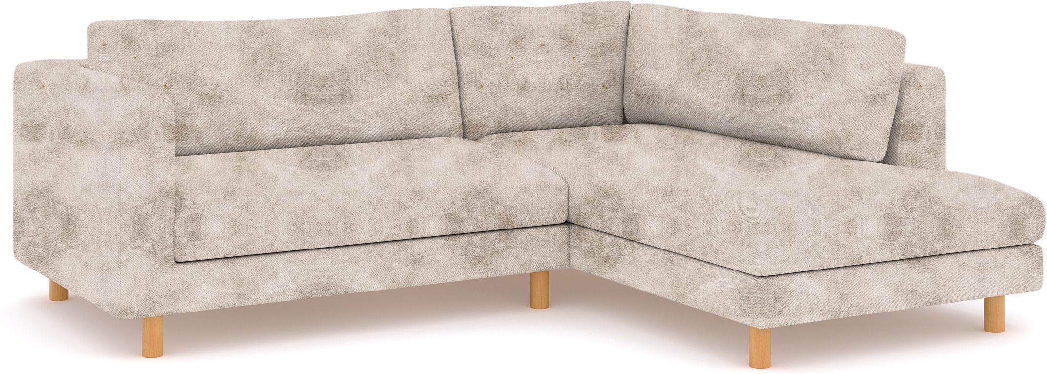 WESTIDO Fabric 6 Seater  Sofa (Finish Color - Light Beige, DIY(Do-It-Yourself))