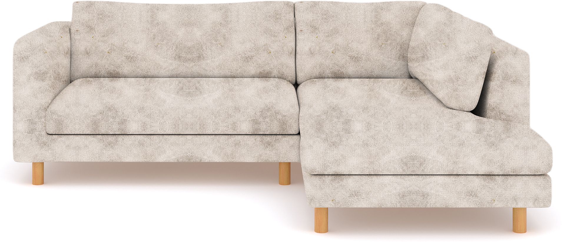WESTIDO Fabric 6 Seater  Sofa (Finish Color - Light Beige, DIY(Do-It-Yourself))