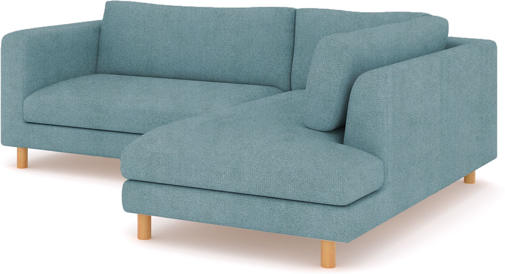WESTIDO Emaar Majestic Fabric 6 Seater  Sofa (Finish Color - Light Blue, DIY(Do-It-Yourself))