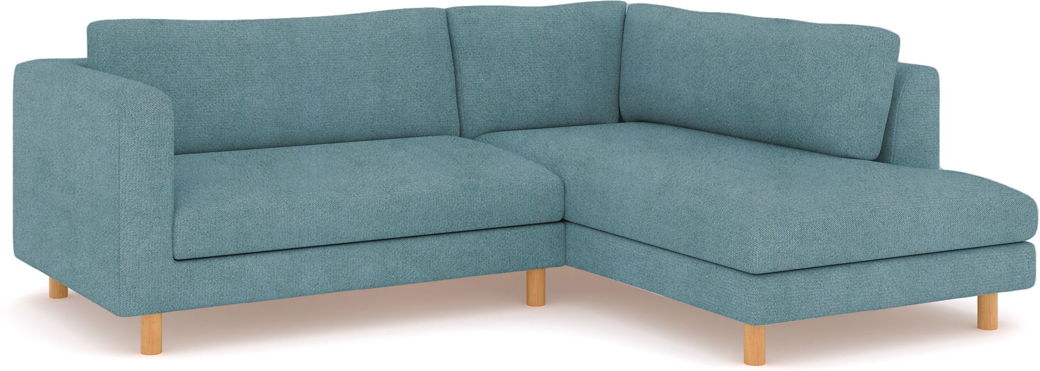 WESTIDO Emaar Majestic Fabric 6 Seater  Sofa (Finish Color - Light Blue, DIY(Do-It-Yourself))
