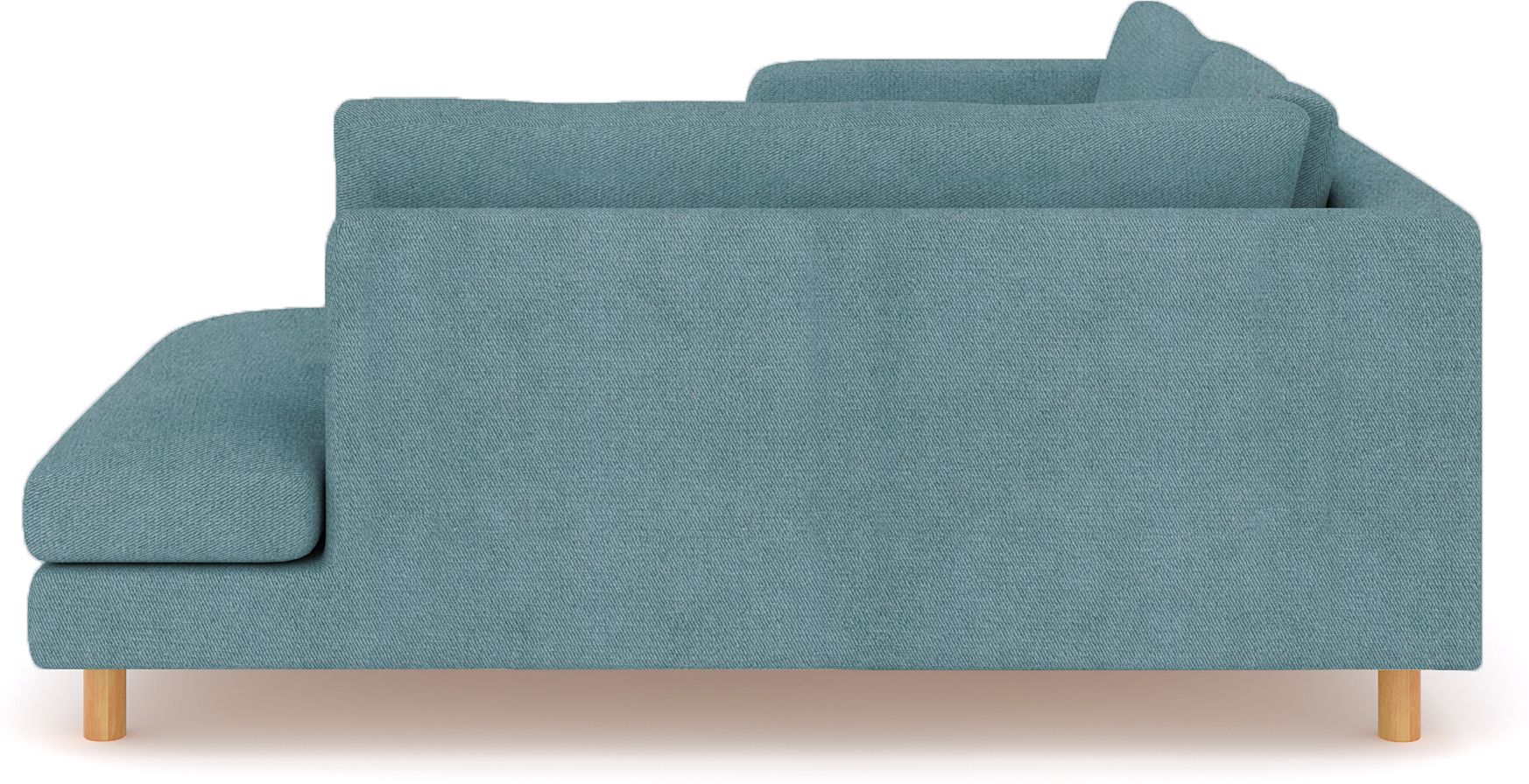 WESTIDO Emaar Majestic Fabric 6 Seater  Sofa (Finish Color - Light Blue, DIY(Do-It-Yourself))