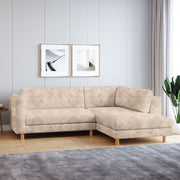 WESTIDO Emaar Majestic Fabric 6 Seater  Sofa (Finish Color - Light Cream, DIY(Do-It-Yourself))