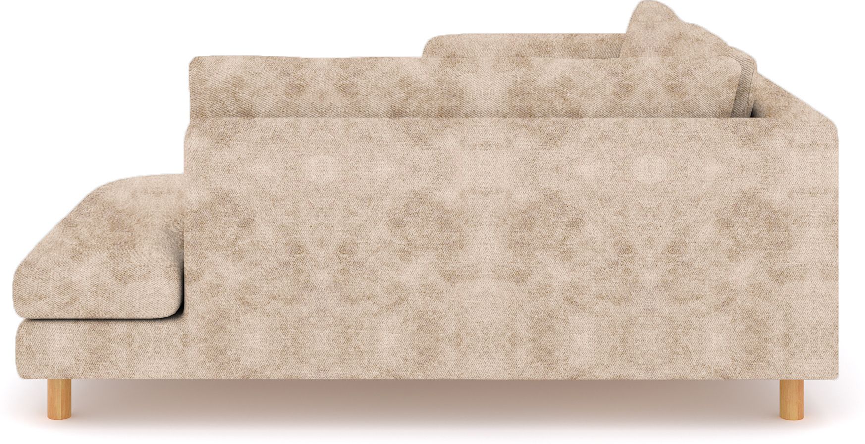 WESTIDO Emaar Majestic Fabric 6 Seater  Sofa (Finish Color - Light Cream, DIY(Do-It-Yourself))