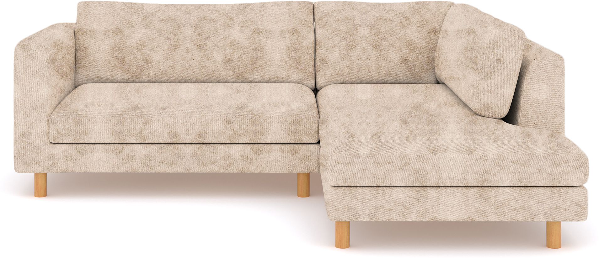 WESTIDO Emaar Majestic Fabric 6 Seater  Sofa (Finish Color - Light Cream, DIY(Do-It-Yourself))