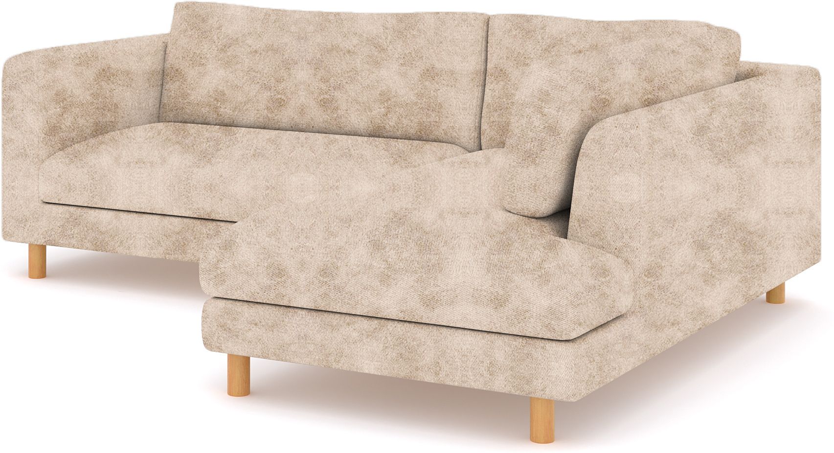 WESTIDO Emaar Majestic Fabric 6 Seater  Sofa (Finish Color - Light Cream, DIY(Do-It-Yourself))