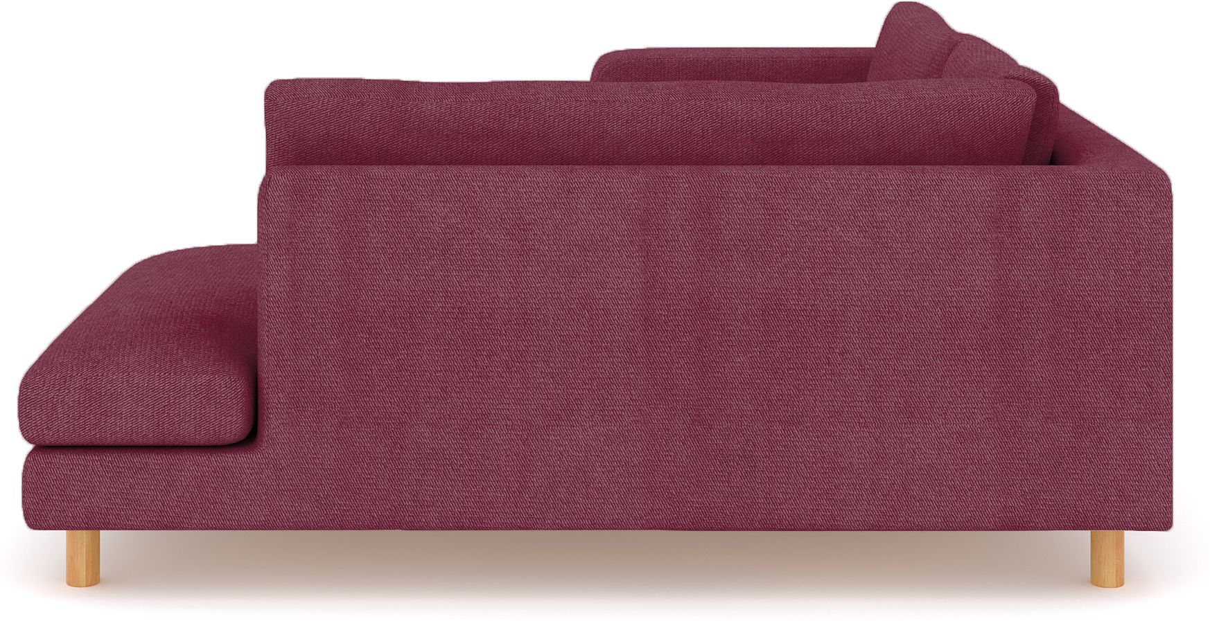 WESTIDO Emaar Majestic Fabric 6 Seater  Sofa (Finish Color - Maroon, DIY(Do-It-Yourself))