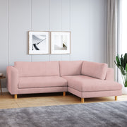 WESTIDO Emaar Majestic Fabric 6 Seater  Sofa (Finish Color - Pink, DIY(Do-It-Yourself))
