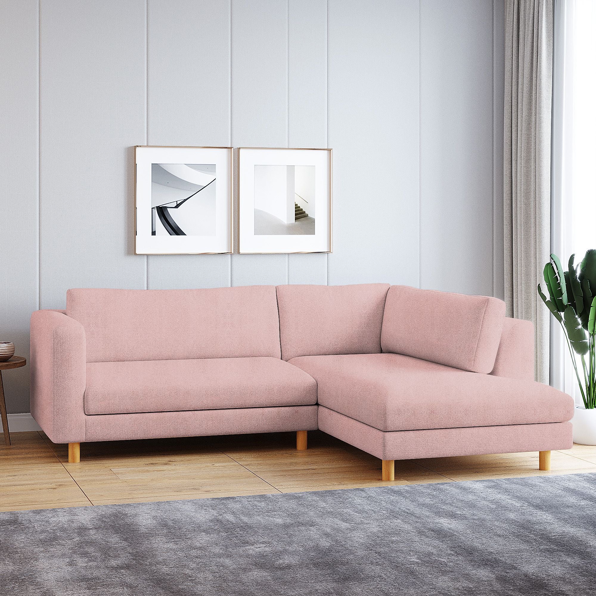 WESTIDO Emaar Majestic Fabric 6 Seater  Sofa (Finish Color - Pink, DIY(Do-It-Yourself))
