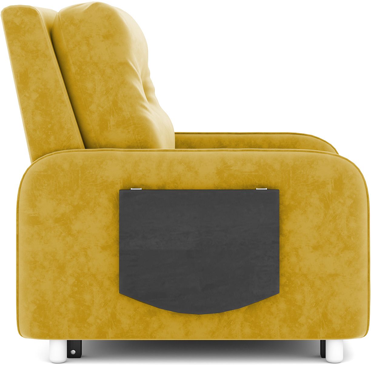1 Seater Single Solid Wood Pull Out Sofa Cum Bed (Finish Color - Yellow Delivery Condition - DIY(Do-It-Yourself))