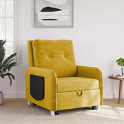 1 Seater Single Solid Wood Pull Out Sofa Cum Bed (Finish Color - Yellow Delivery Condition - DIY(Do-It-Yourself))