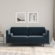 WESTIDO Fabric 3 Seater  Sofa (Finish Color - BLUE, DIY(Do-It-Yourself))