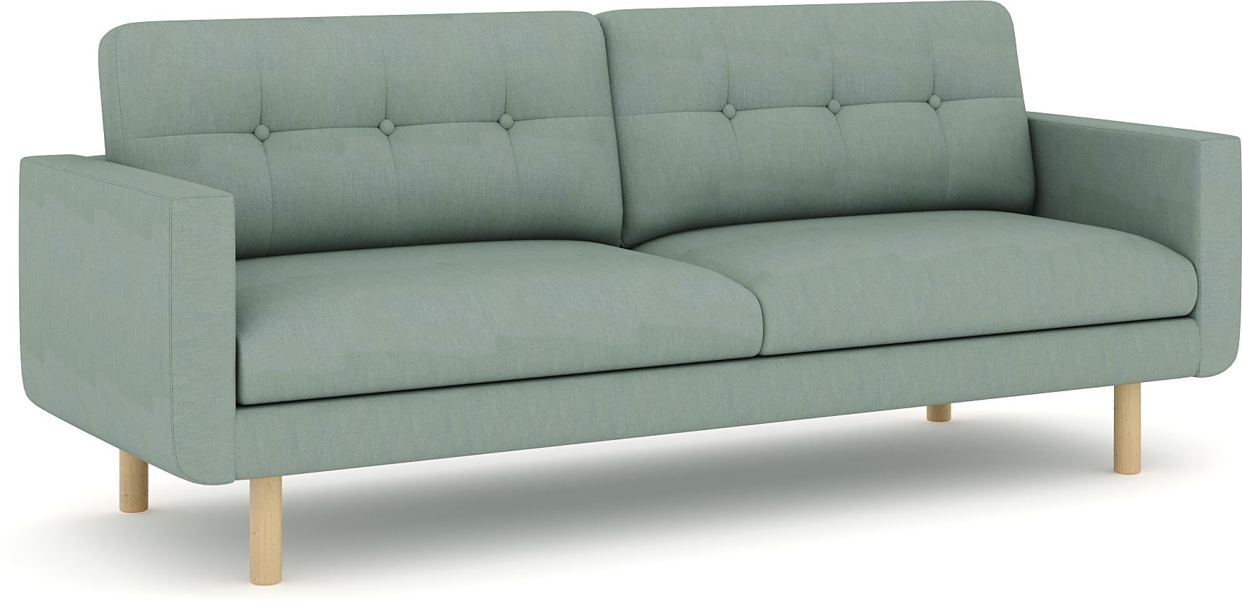 WESTIDO Fabric 3 Seater  Sofa (Finish Color - GREEN, DIY(Do-It-Yourself))