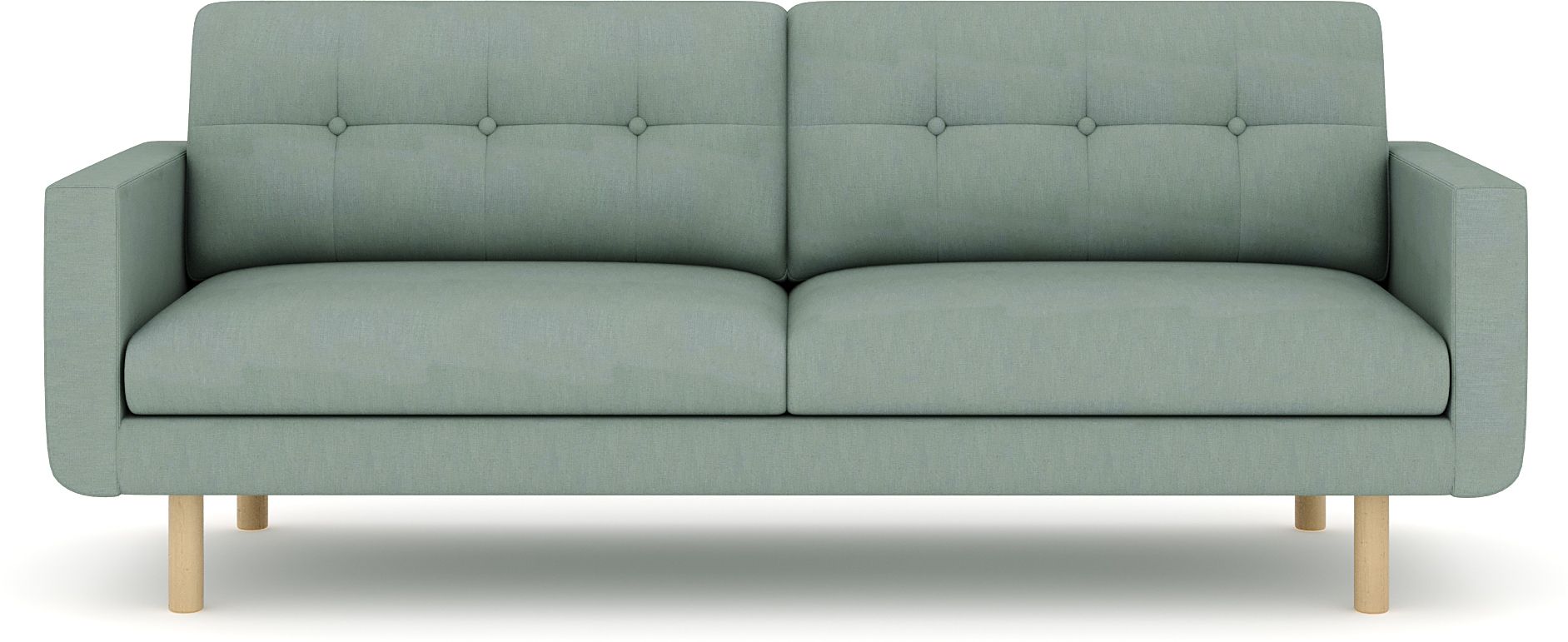 WESTIDO Fabric 3 Seater  Sofa (Finish Color - GREEN, DIY(Do-It-Yourself))