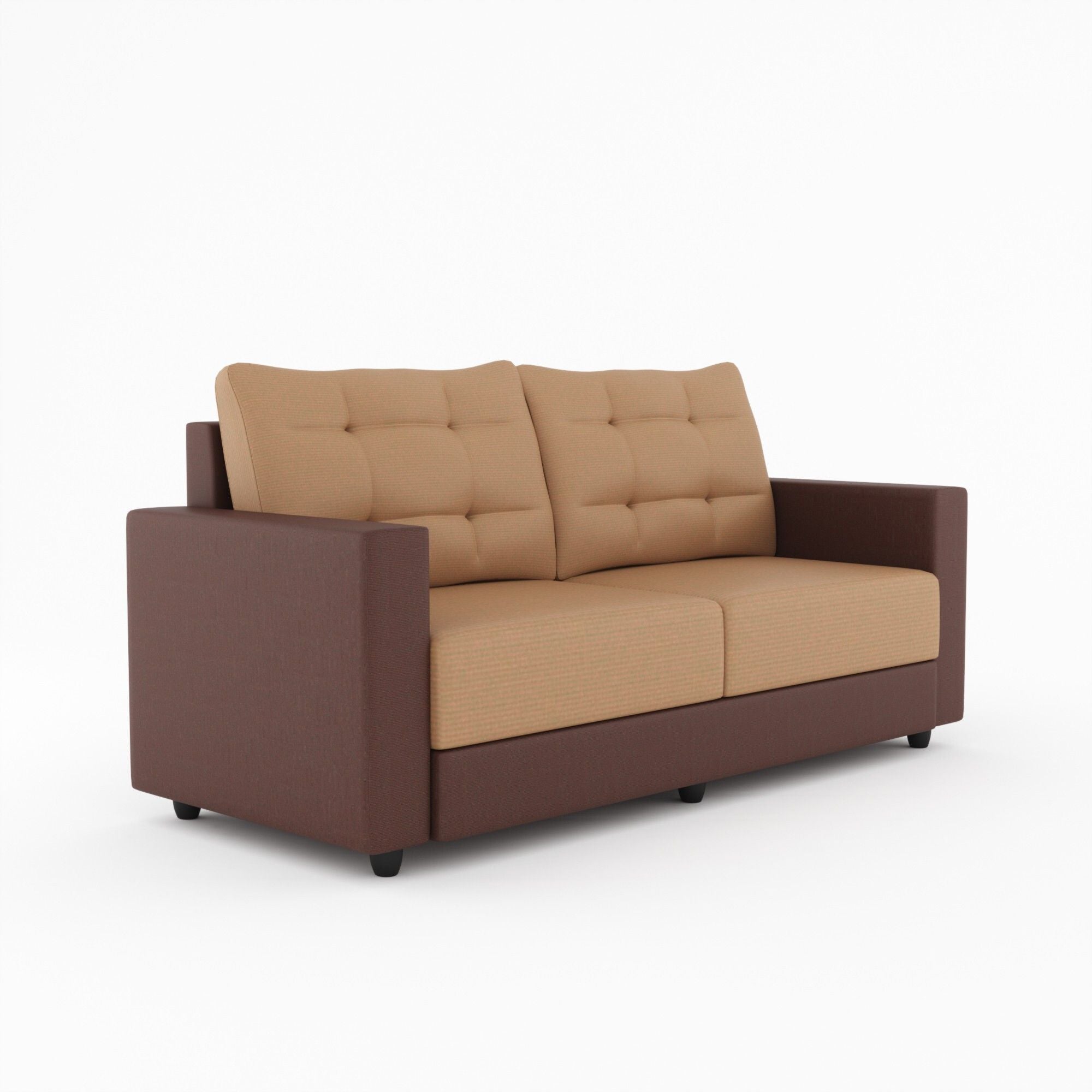 Cream Brown 3 + 1 + 1 Sofa by Westido