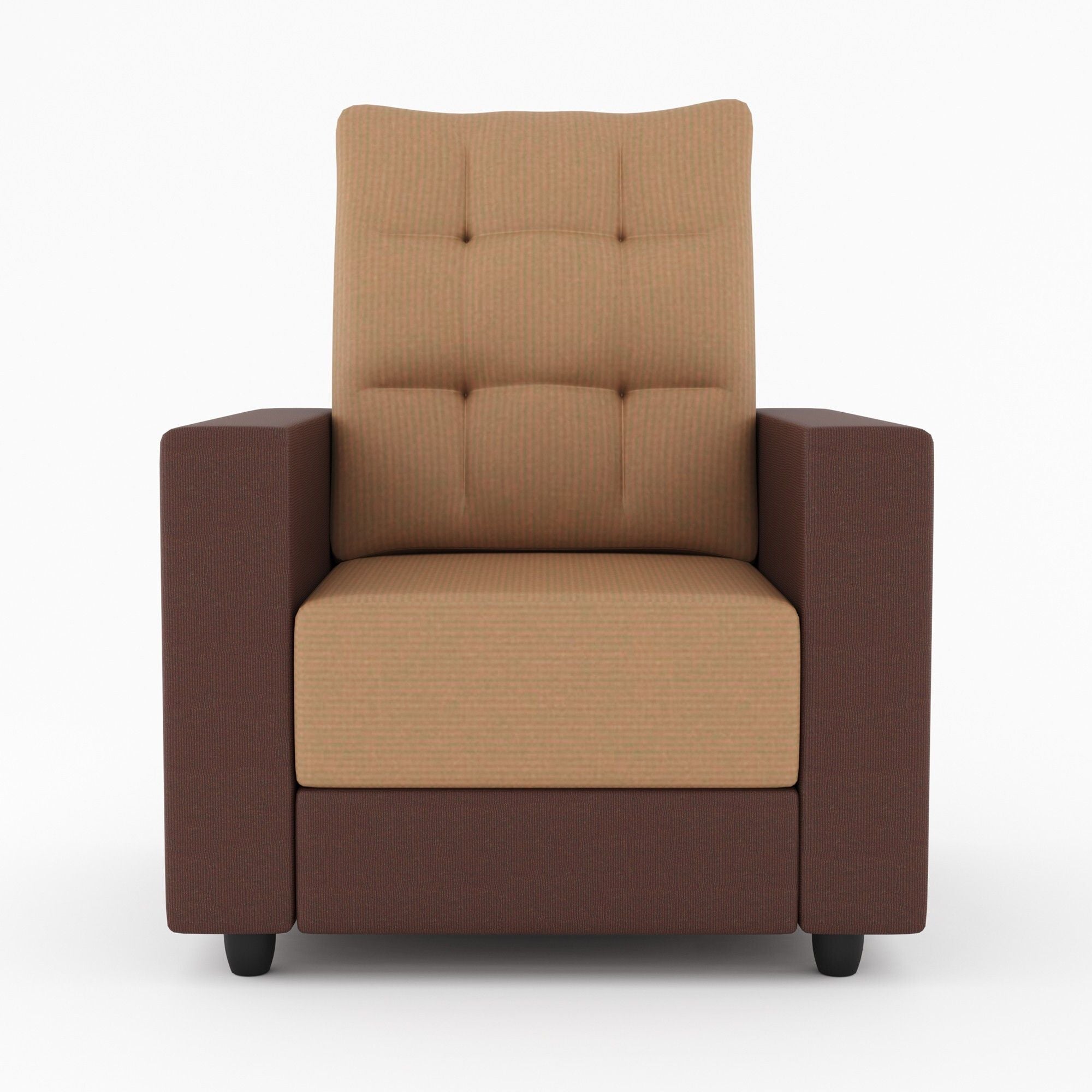 Cream Brown 3 + 1 + 1 Sofa by Westido