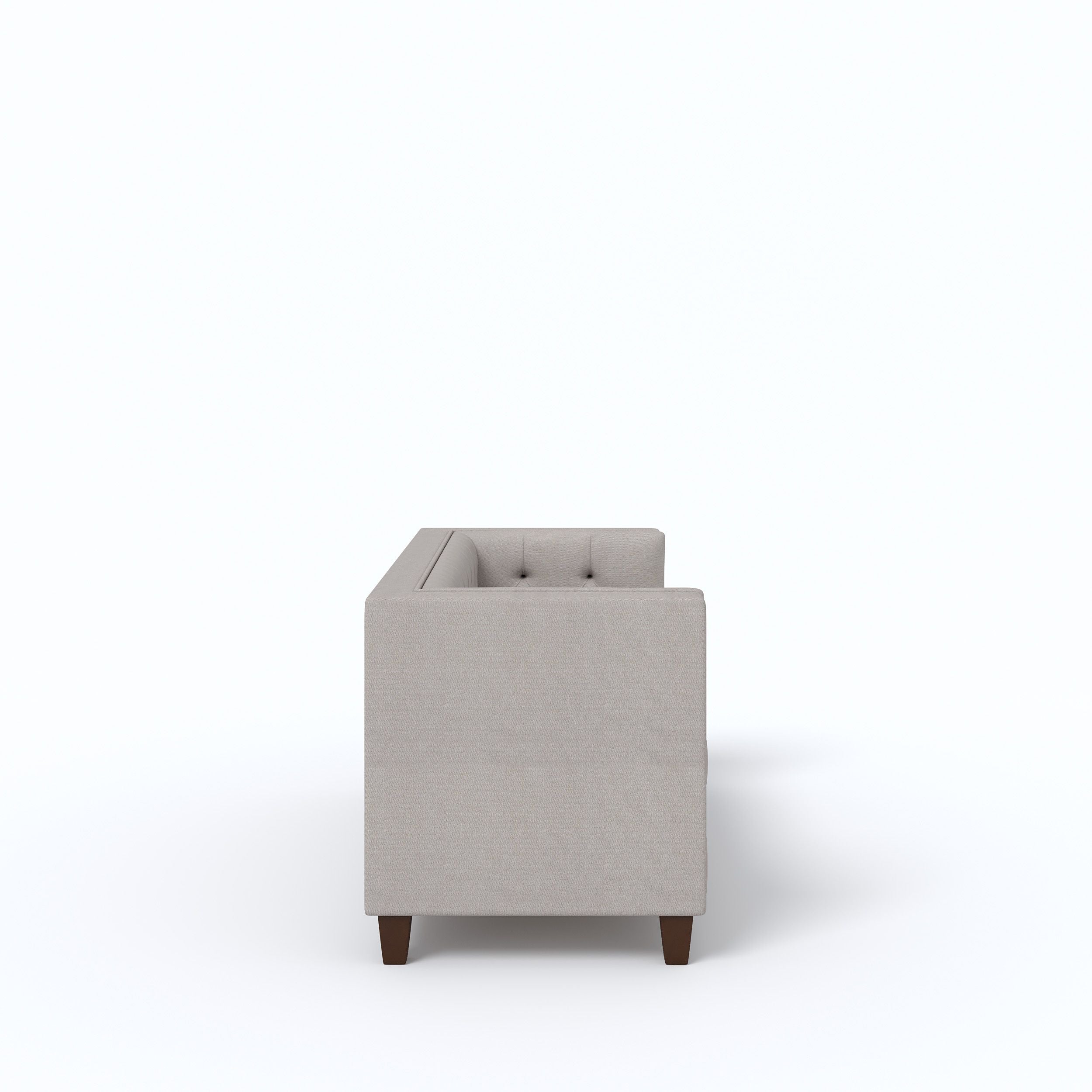 WESTIDO Berat Fabric 2 Seater  Sofa (Finish Color - GREY, DIY(Do-It-Yourself))