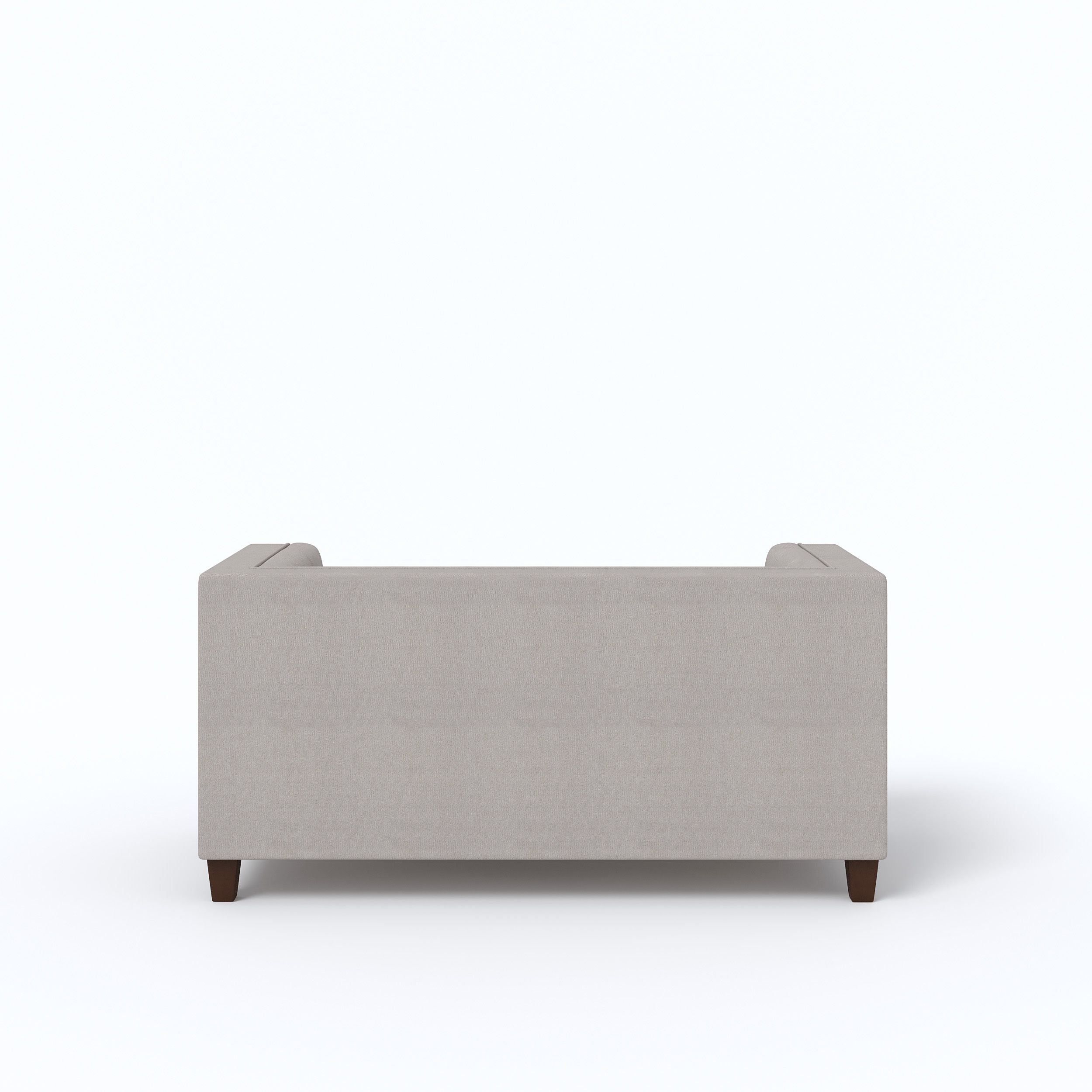 WESTIDO Berat Fabric 2 Seater  Sofa (Finish Color - GREY, DIY(Do-It-Yourself))