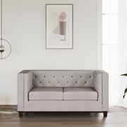 WESTIDO Berat Fabric 2 Seater  Sofa (Finish Color - GREY, DIY(Do-It-Yourself))
