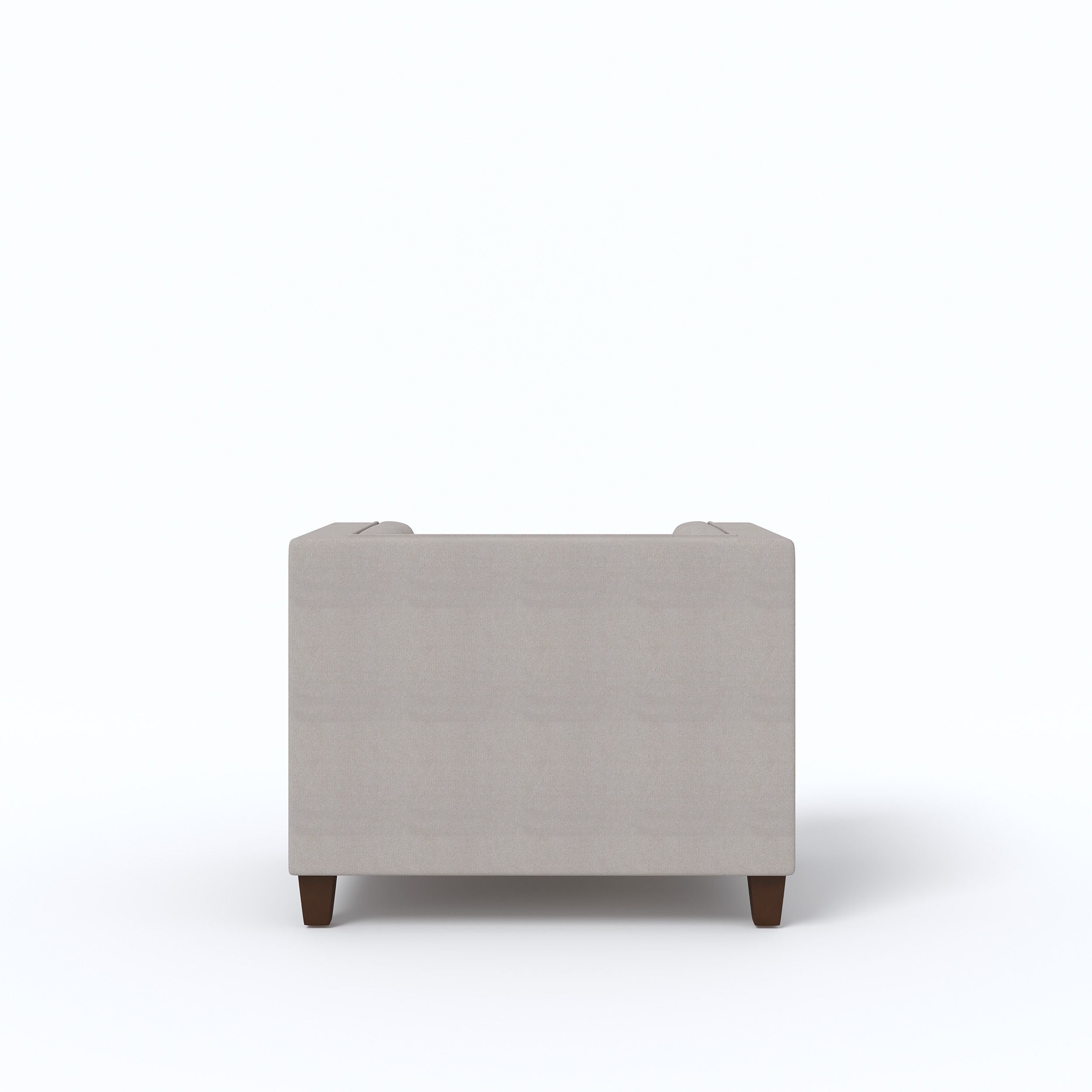 WESTIDO Berat Fabric 1 Seater  Sofa (Finish Color - GREY, DIY(Do-It-Yourself))